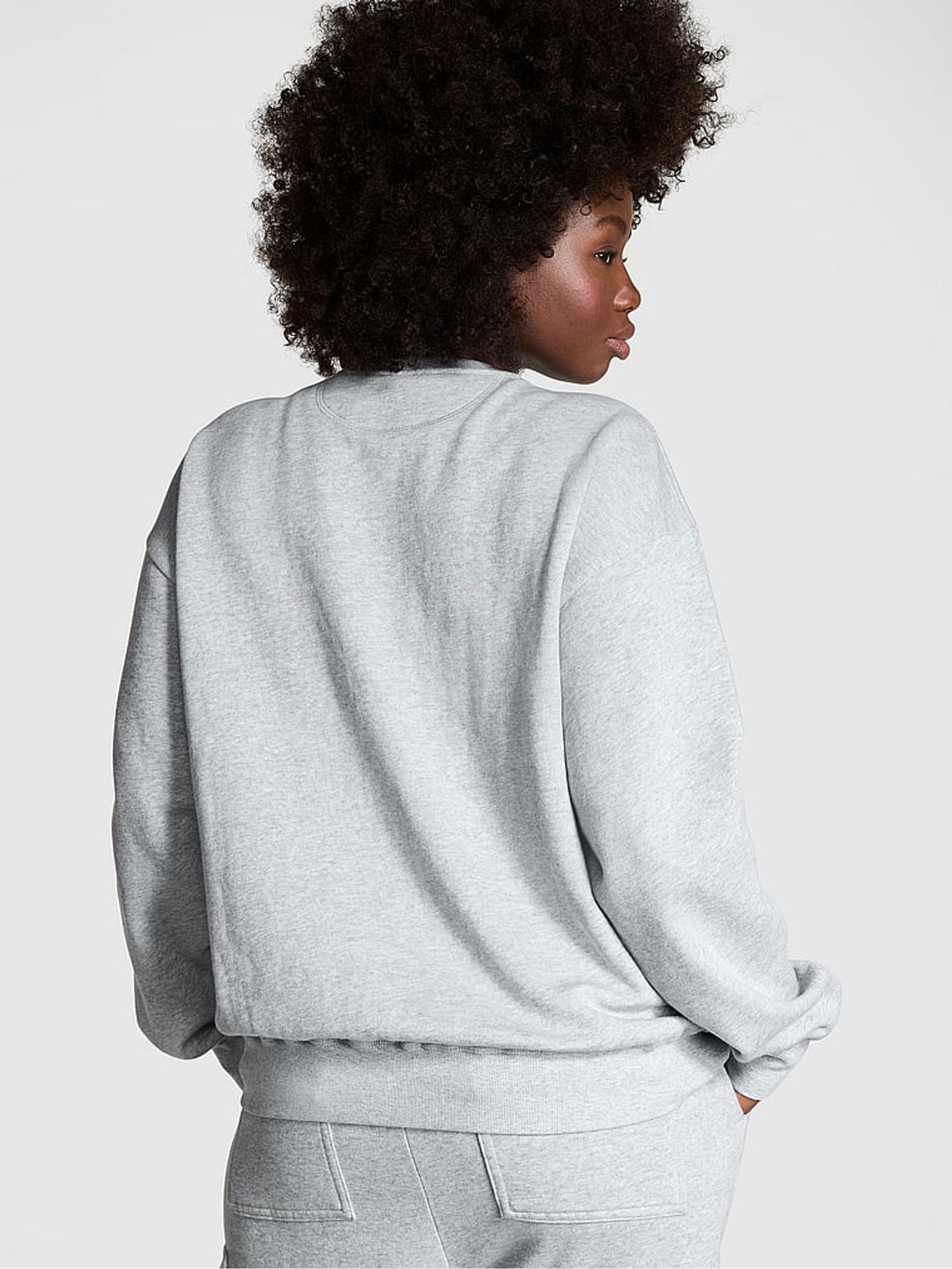 Medium Heather Grey Fleece Sweatshirt - Image 2 of 2