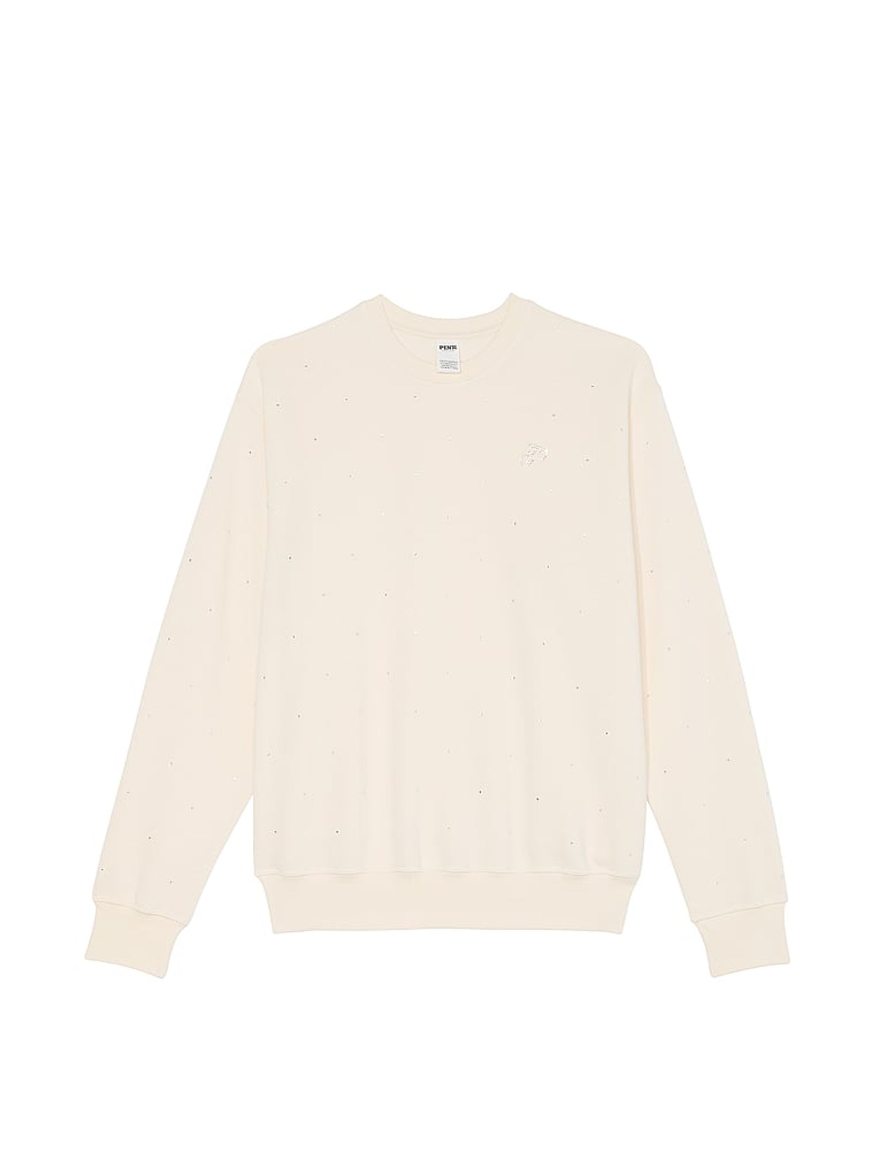 White Shell Fleece Sweatshirt - Image 3 of 4