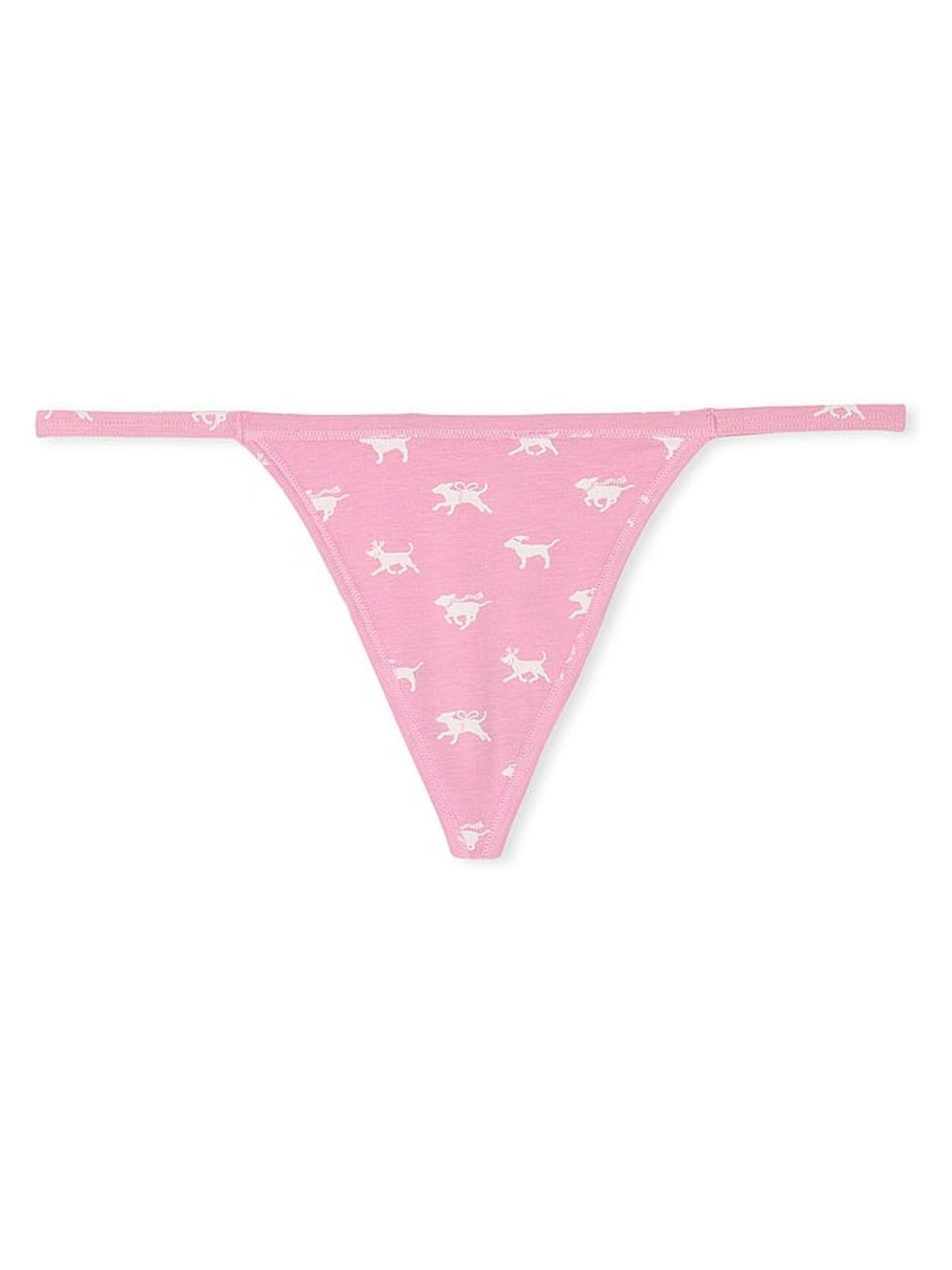 Moonstone Pink Cotton G String Knickers - Image 3 of 3