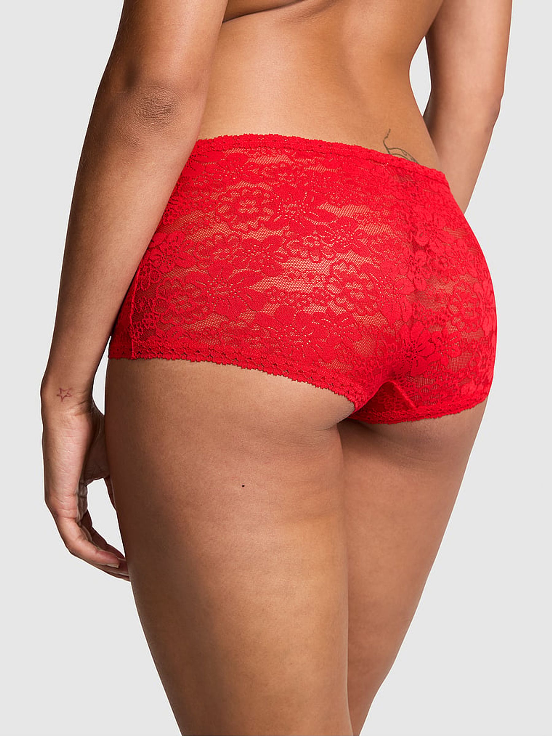 Red Pepper Short Floral Lace Knickers - Image 2 of 3