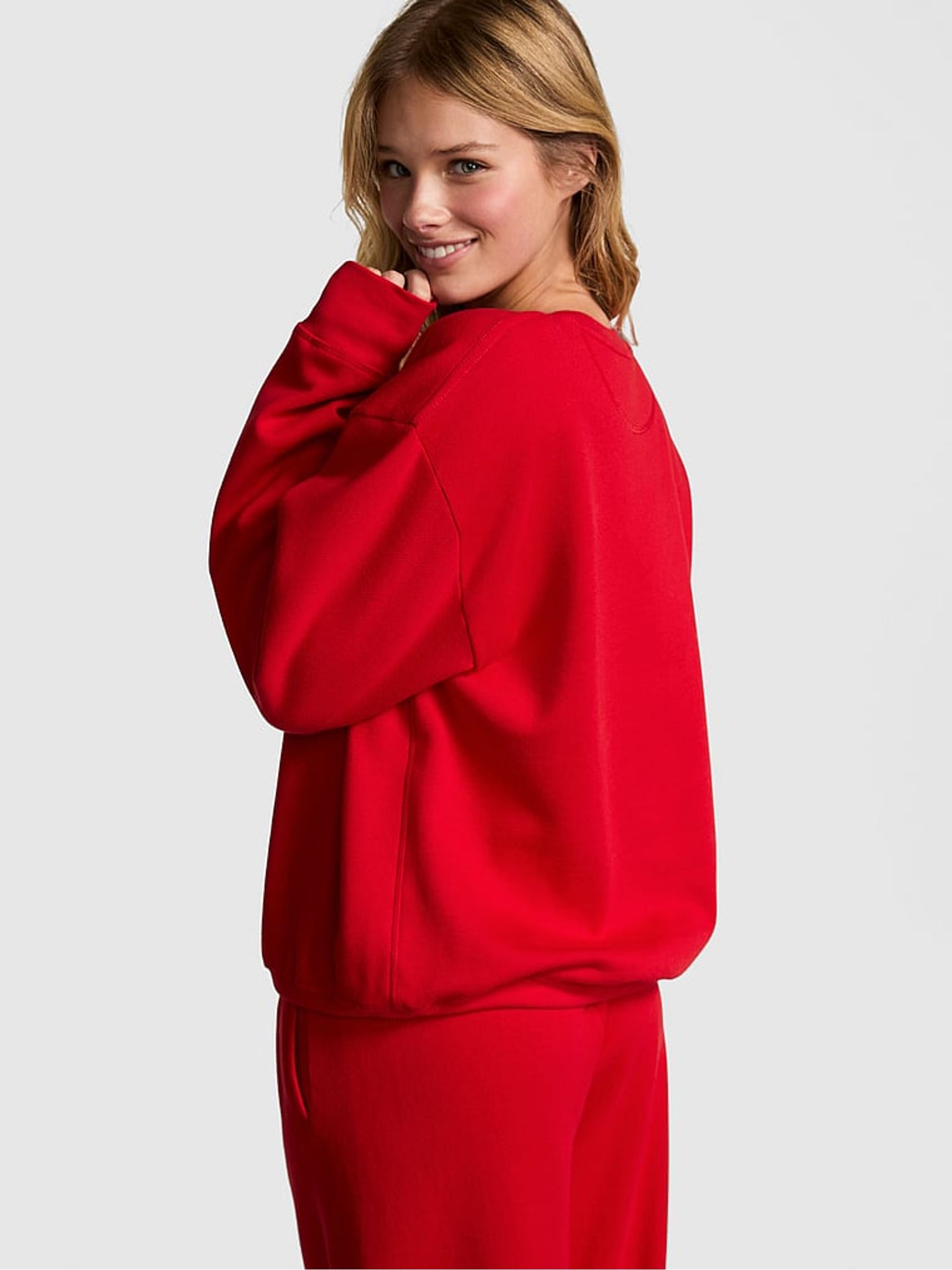 Vermillion Red Fleece Sweatshirt - Image 2 of 3