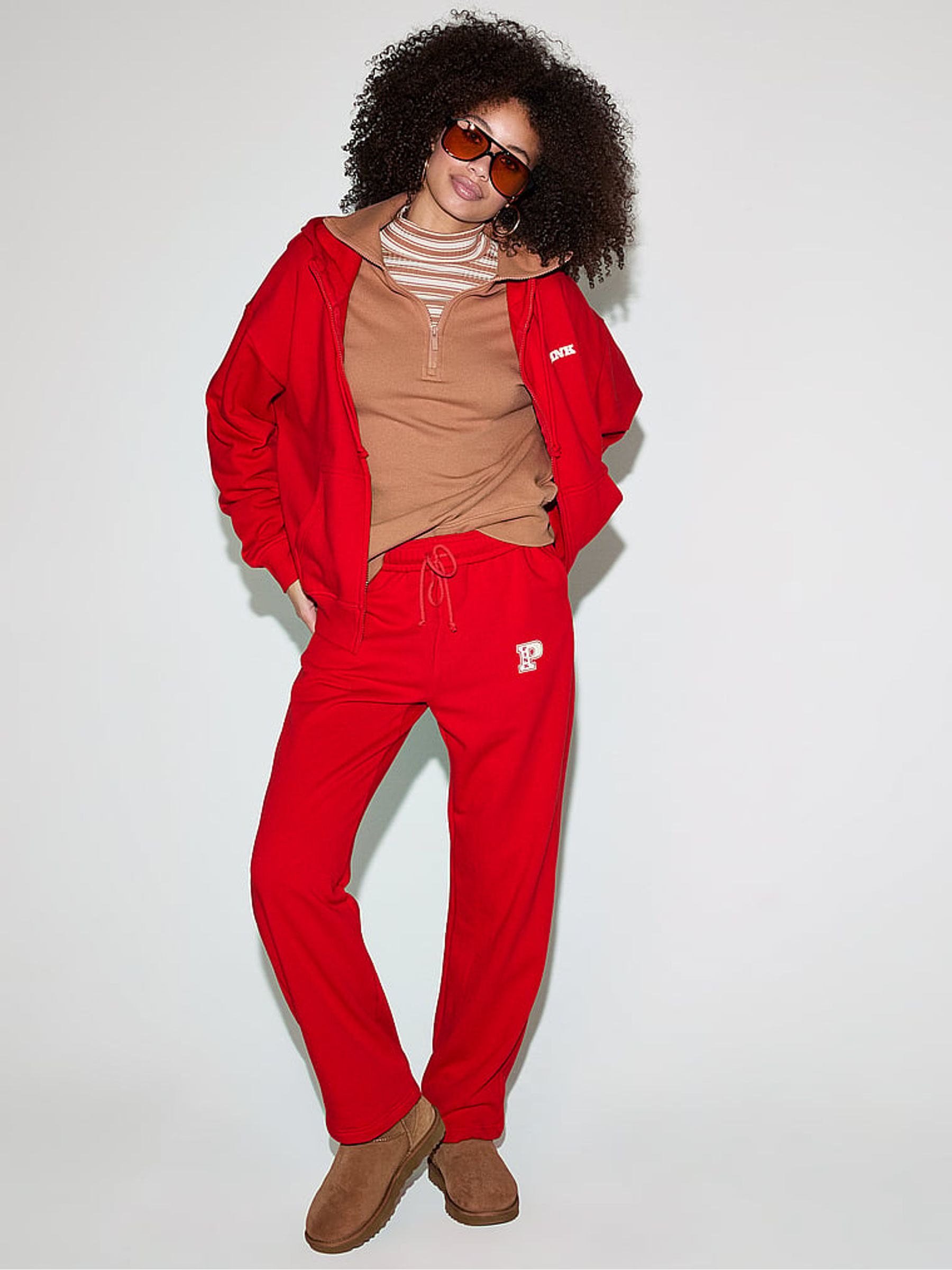 Vermillion Red Zip Up Hoodie - Image 4 of 4