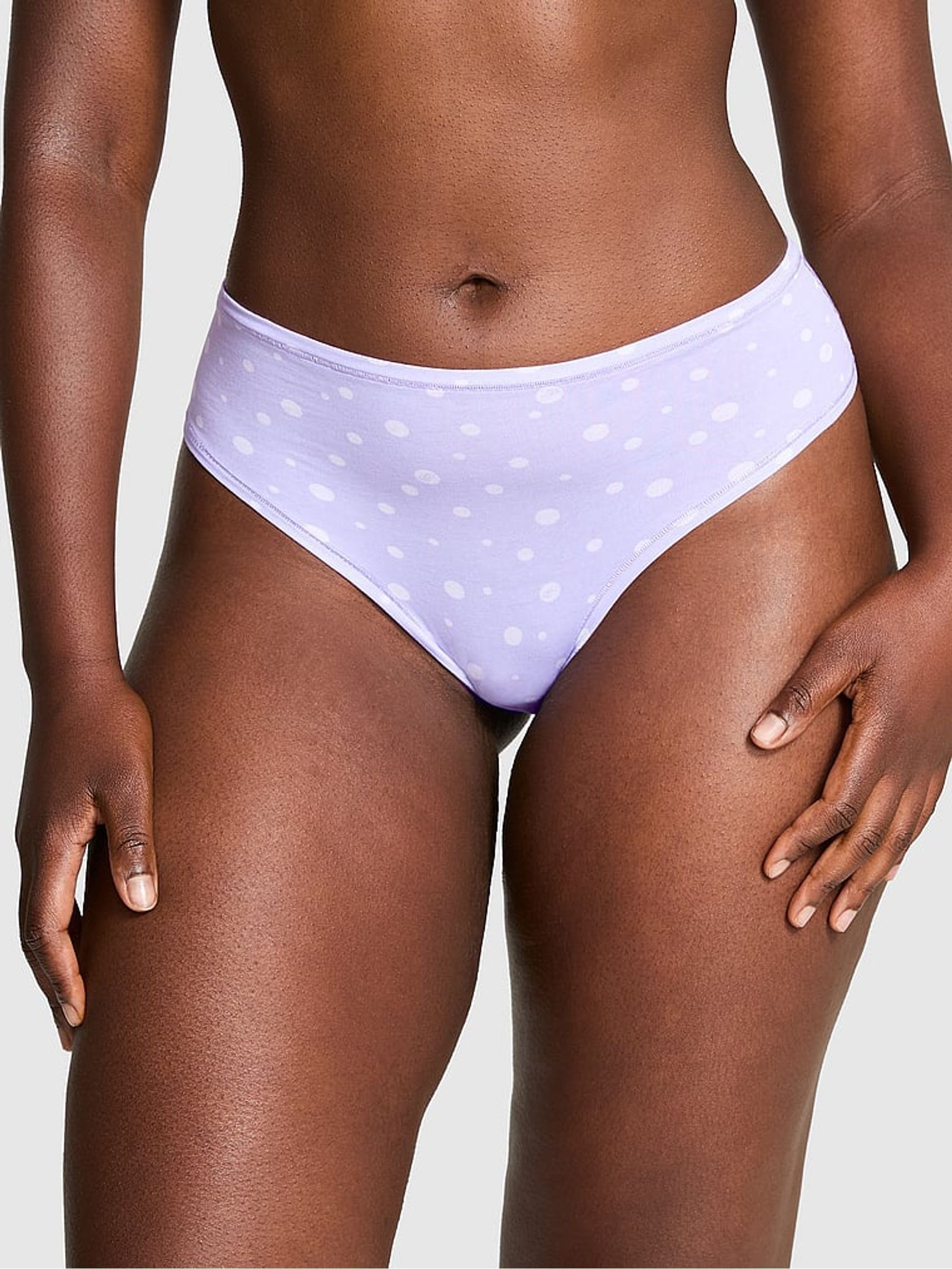 Purple Cloud Cheeky Cotton Knickers - Image 1 of 3
