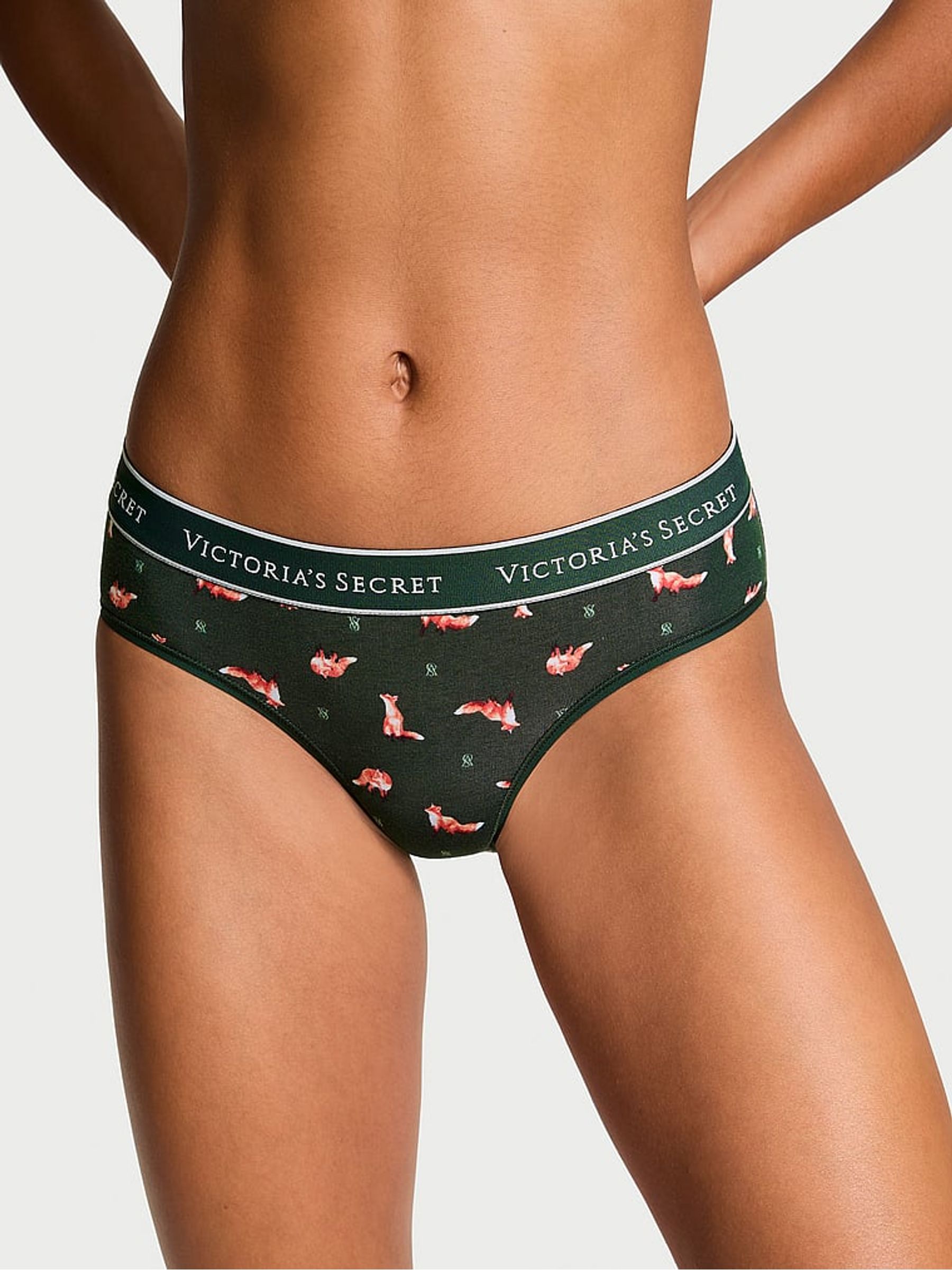 Green Winter Foxes Hipster Knickers - Image 1 of 3