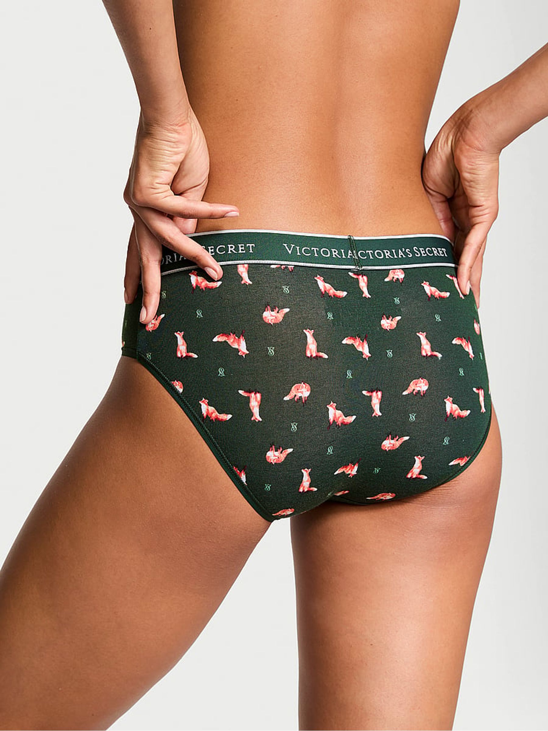 Green Winter Foxes Hipster Knickers - Image 2 of 3