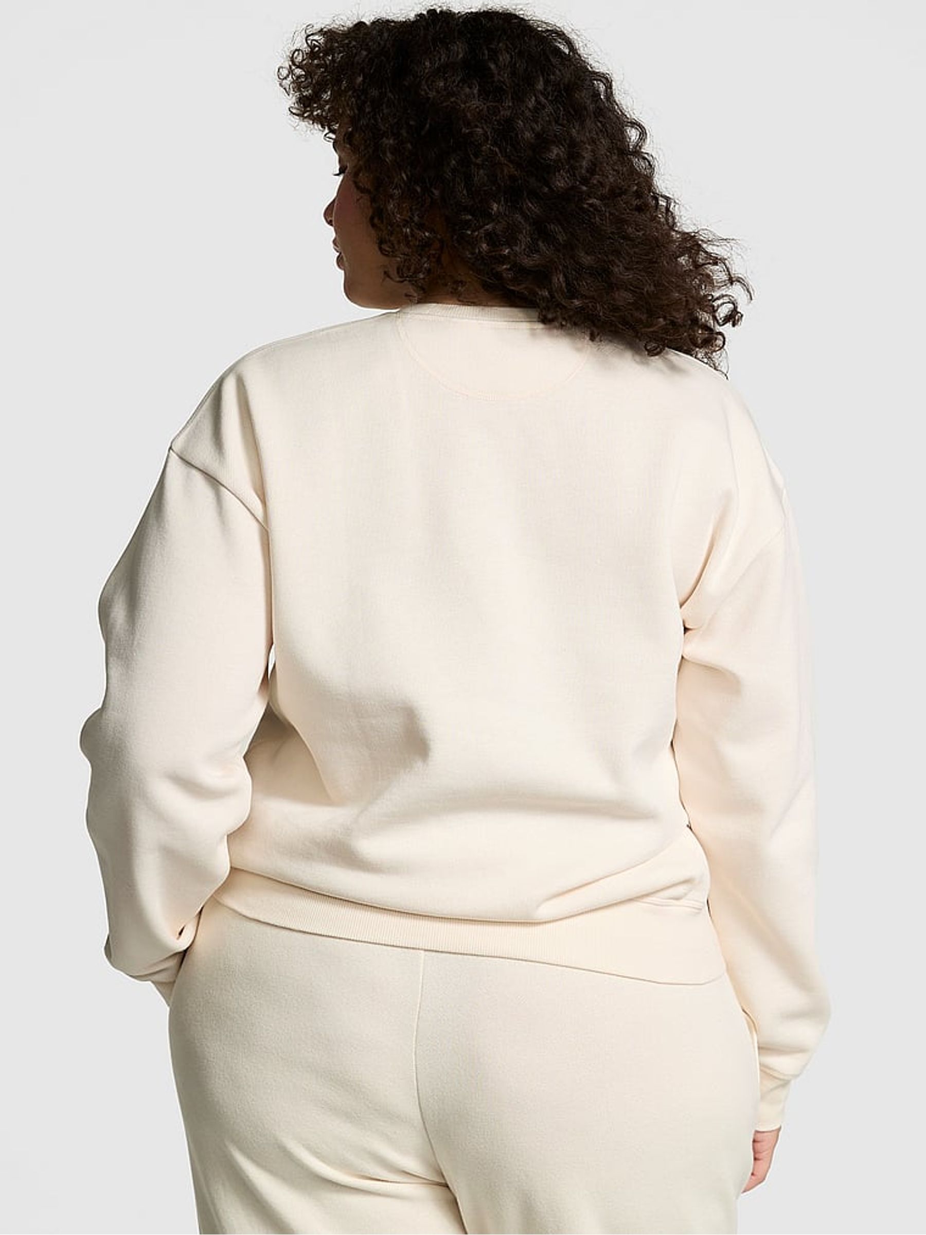 White Shell Fleece Sweatshirt - Image 2 of 4