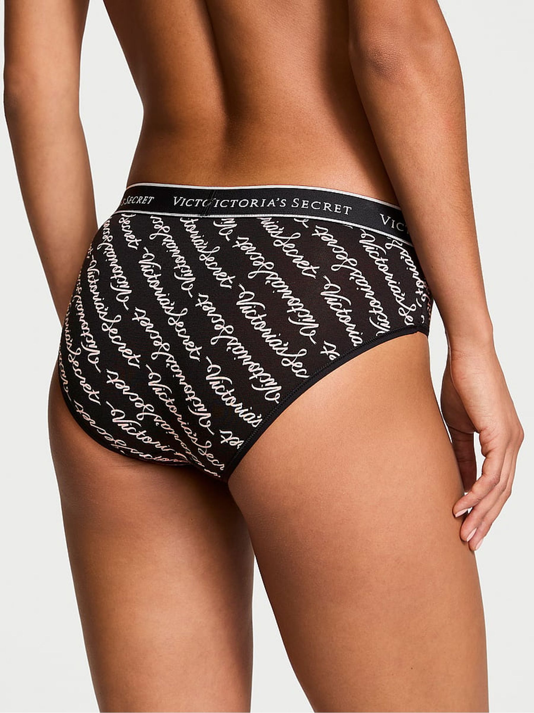 Vs Script Black Hipster Knickers - Image 2 of 3