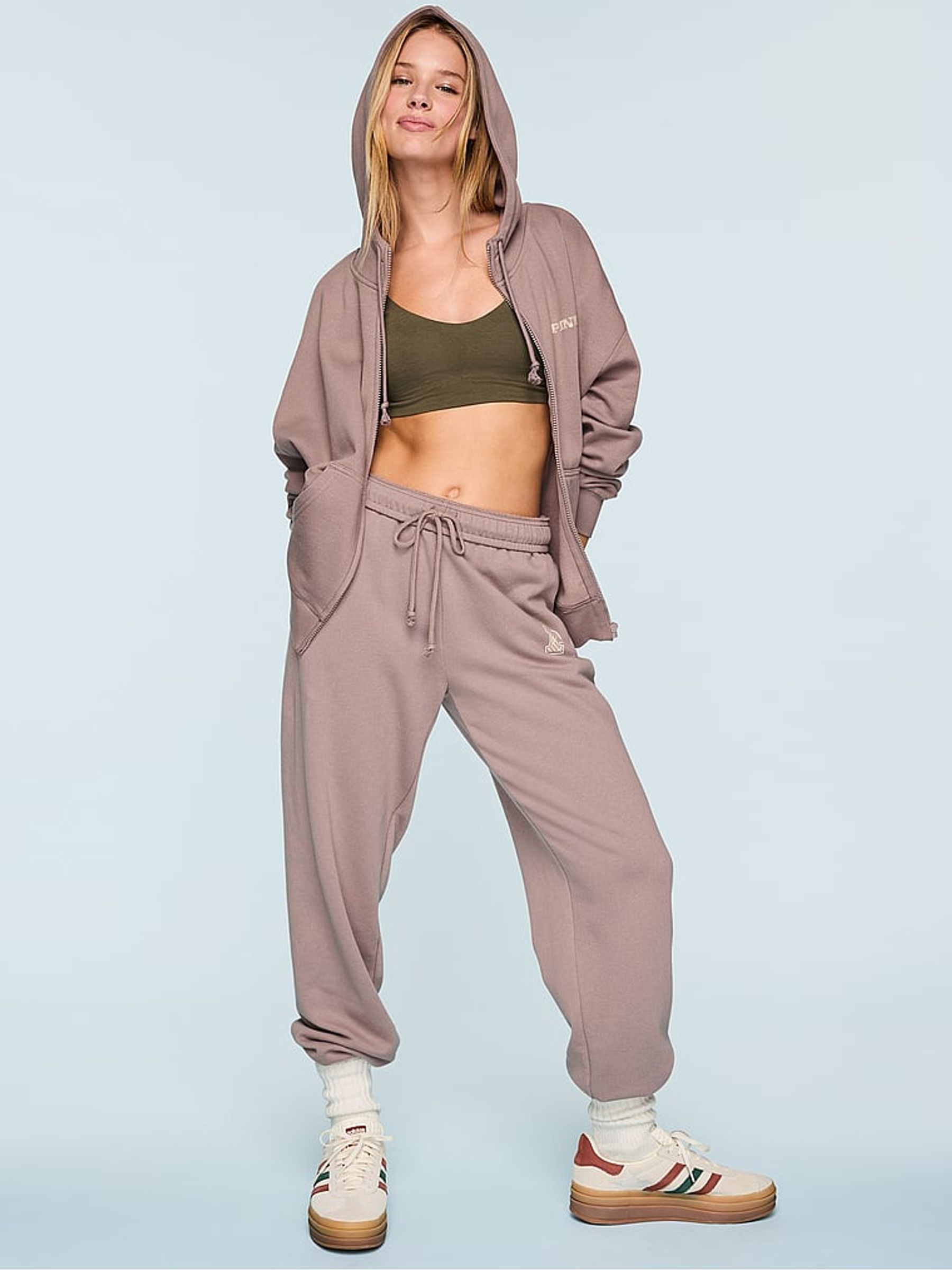 Iced Coffee Brown Zip Up Hoodie | Victoria's Secret UK