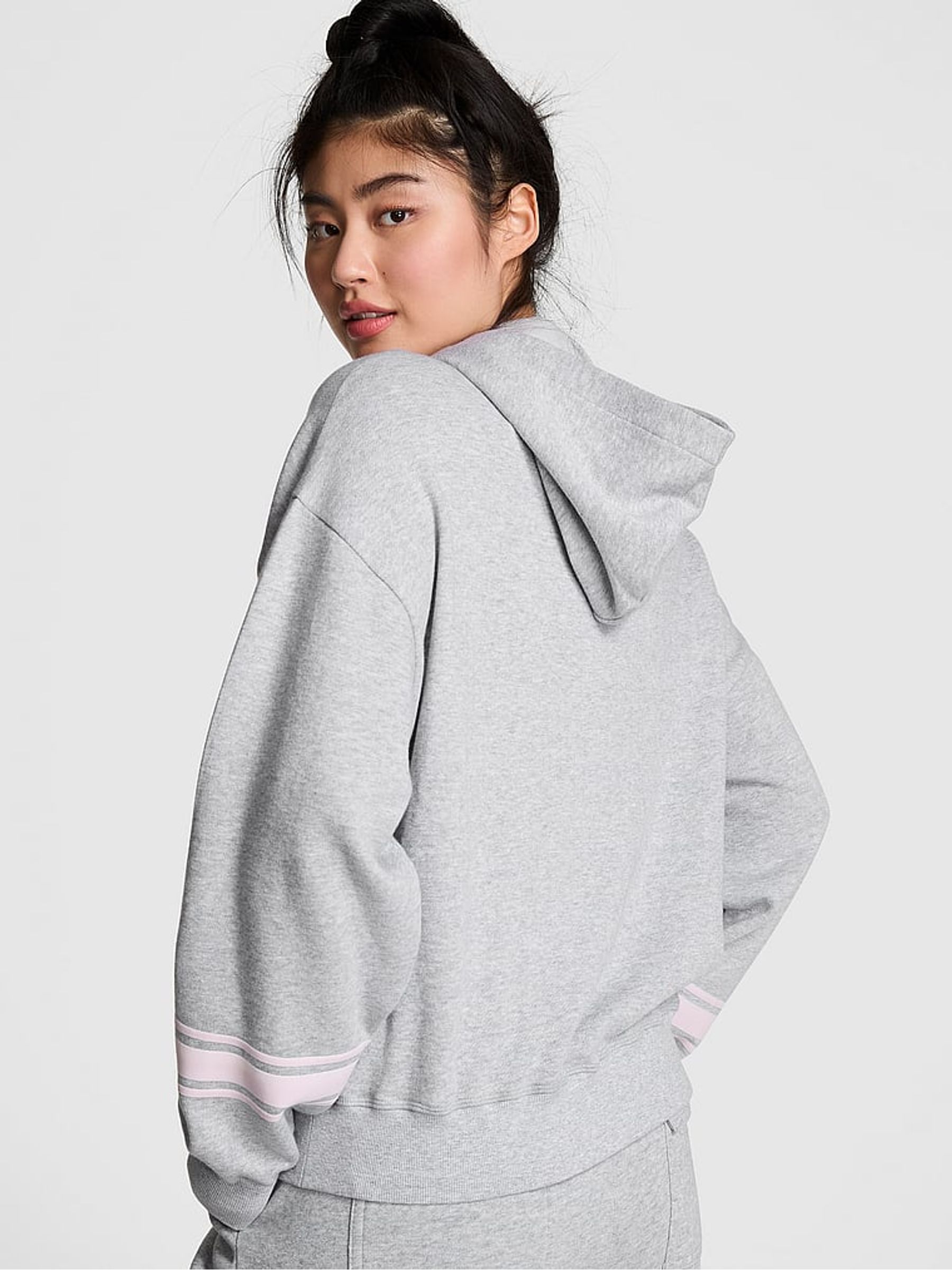 Medium Heather Grey Oversized Pullover Hoodie - Image 2 of 3