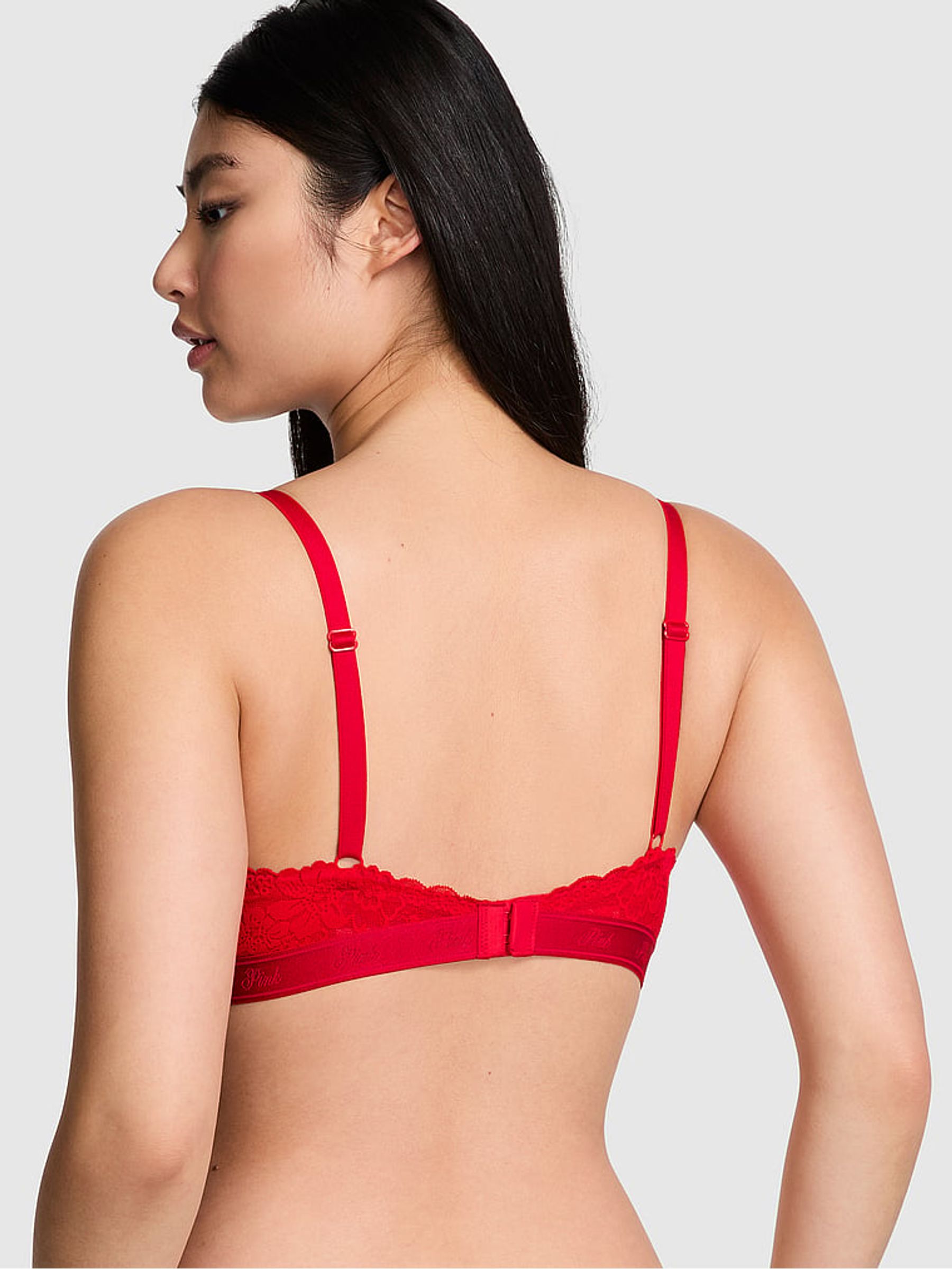 Red Pepper Lace Lightly Lined Balcony Bra - Image 2 of 3