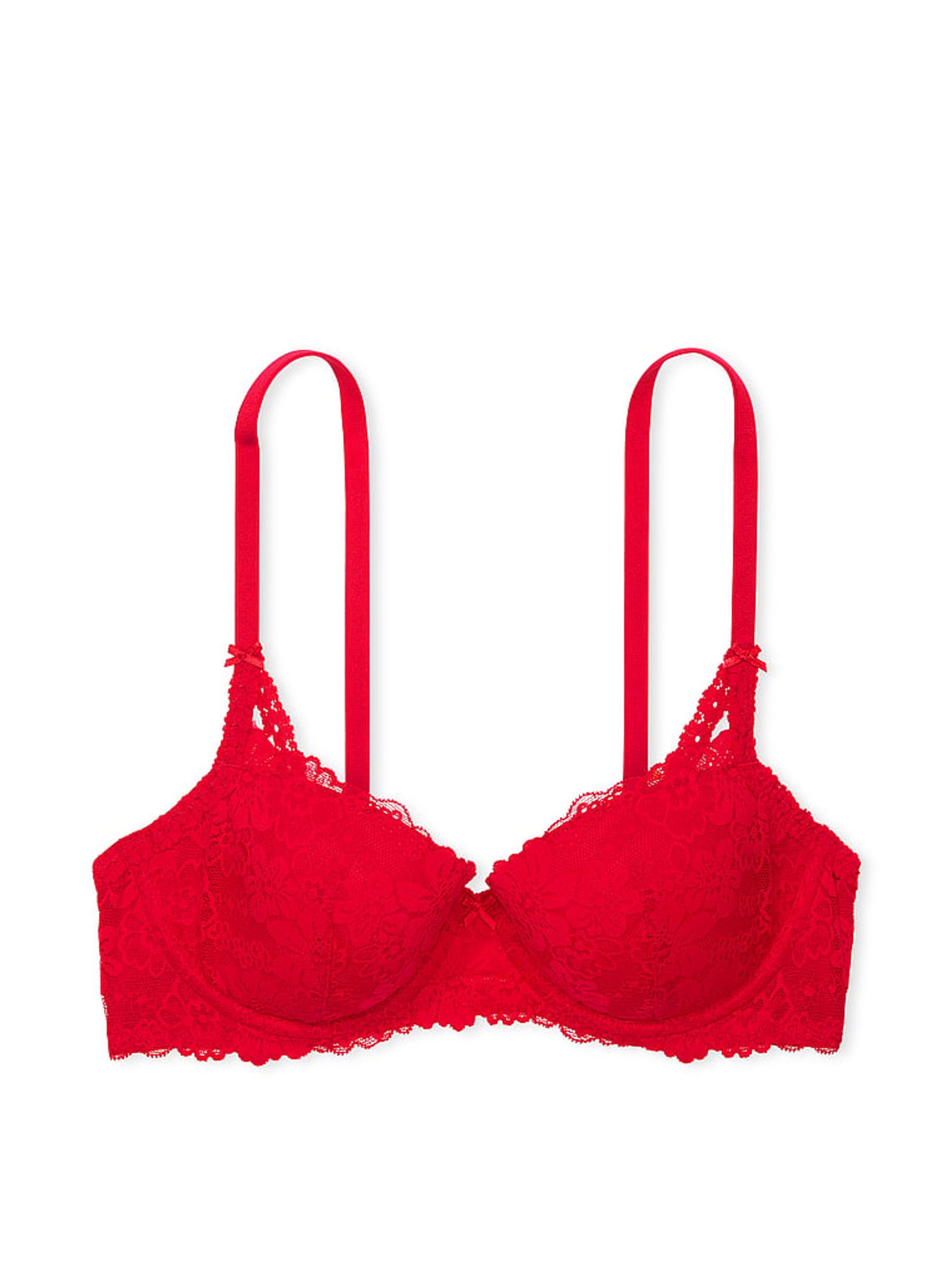 Red Pepper Lace Lightly Lined Balcony Bra - Image 3 of 3