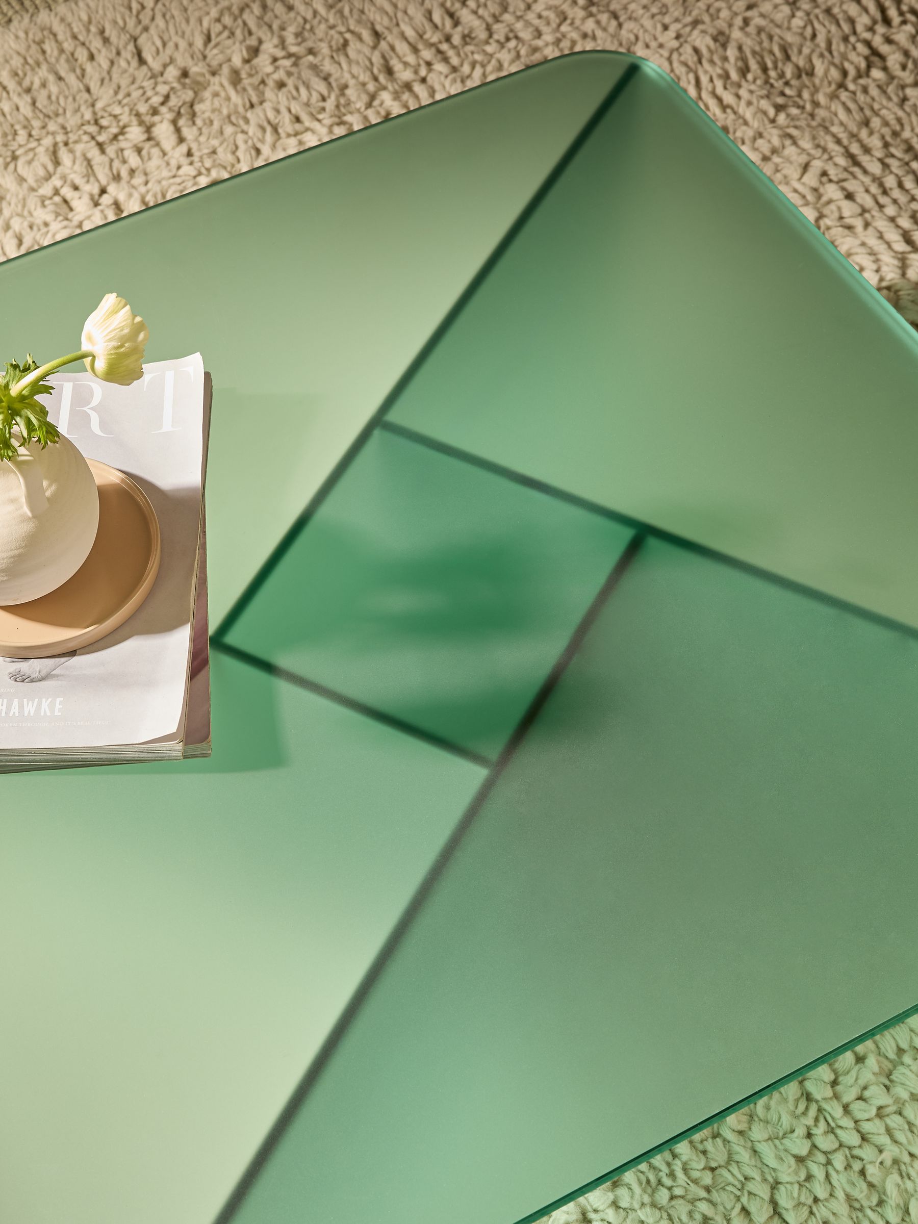 Oki Coffee Table in Frosted Green - Image 2 of 5