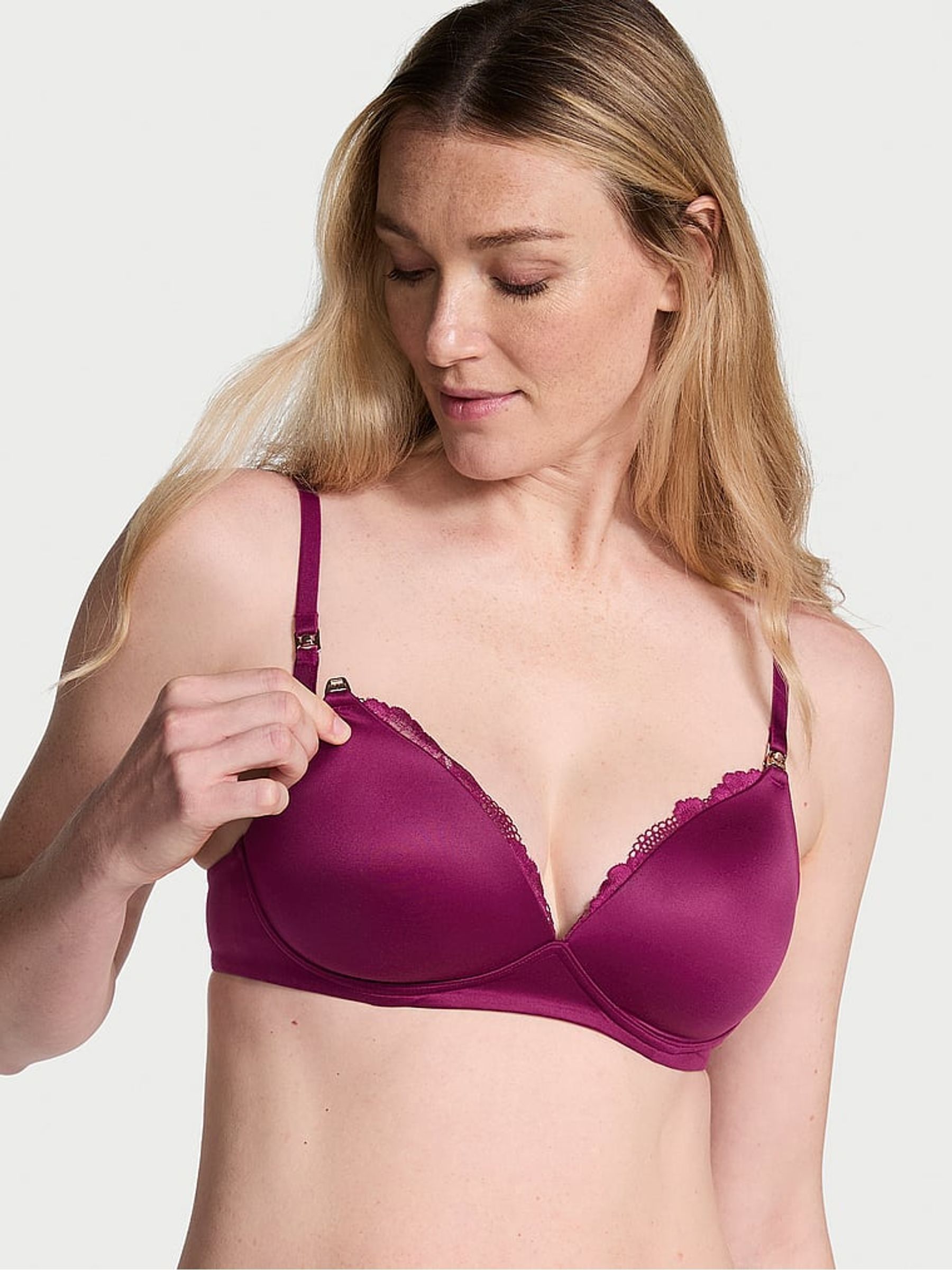 Plum Rouge Purple Wireless Nursing Bra - Image 3 of 4