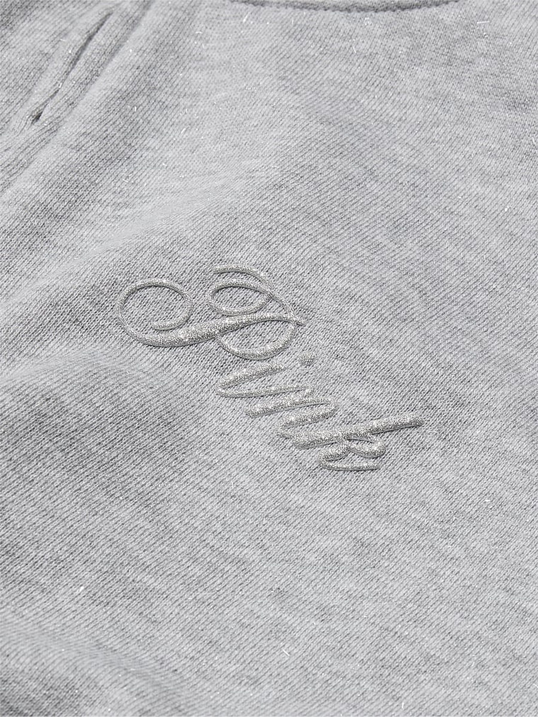 Medium Heather Grey Diamante Fleece Hoodie - Image 2 of 2