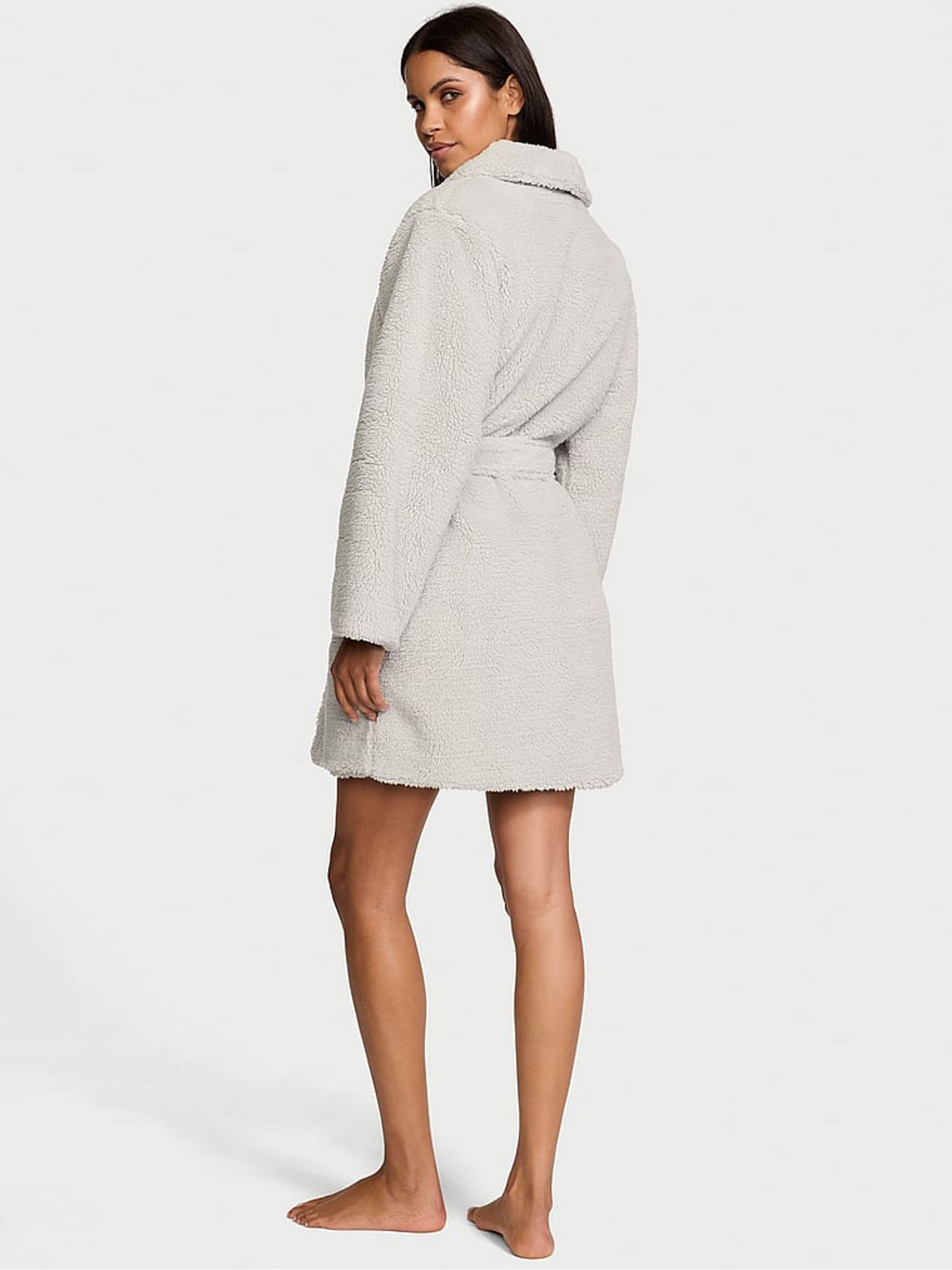 Silver Pearl Grey Super Cosy Dressing Gown - Image 2 of 3