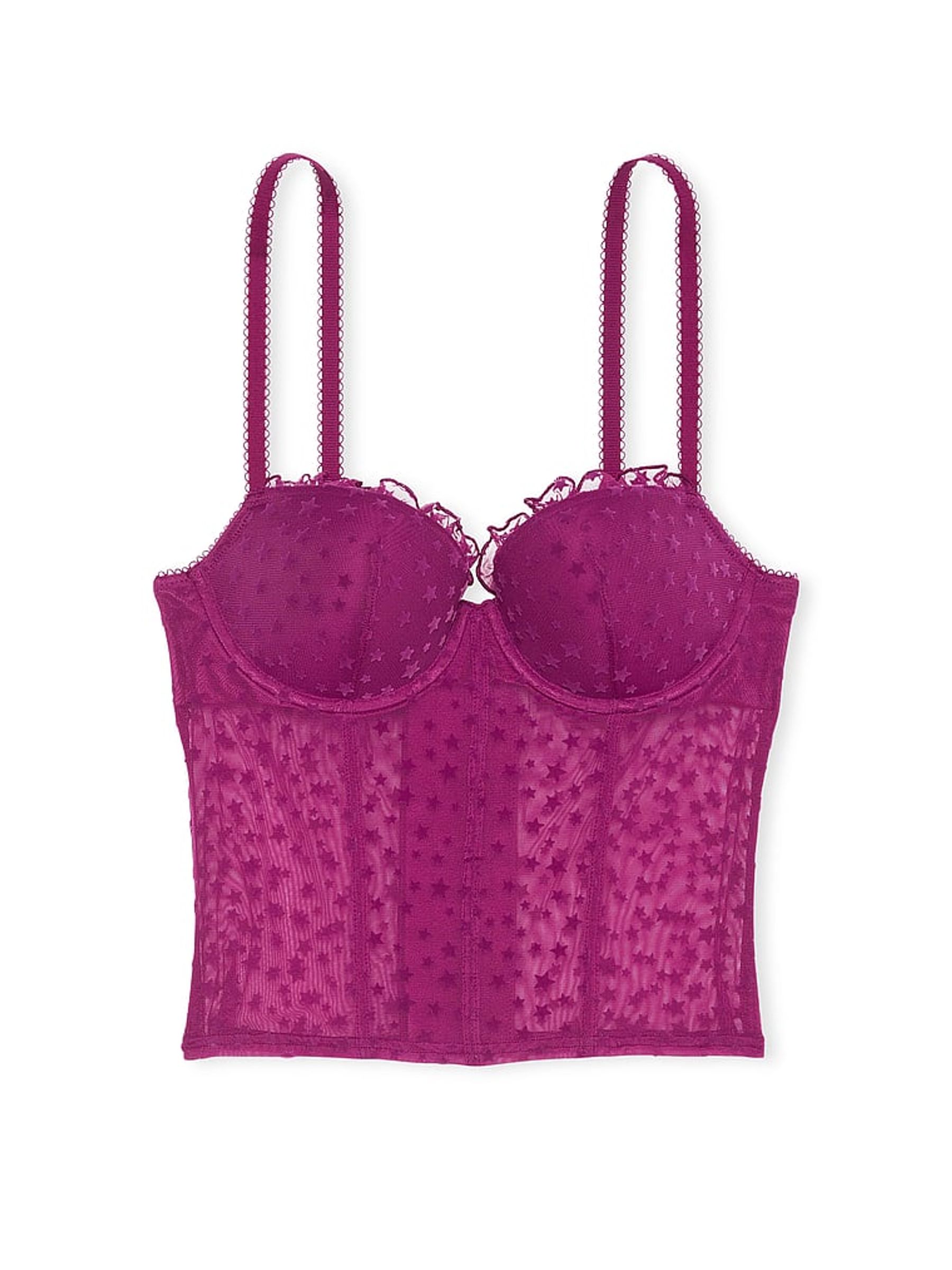 Thriller Purple The Wink Star Chaser Lace Corset Bra Top - Image 3 of 3