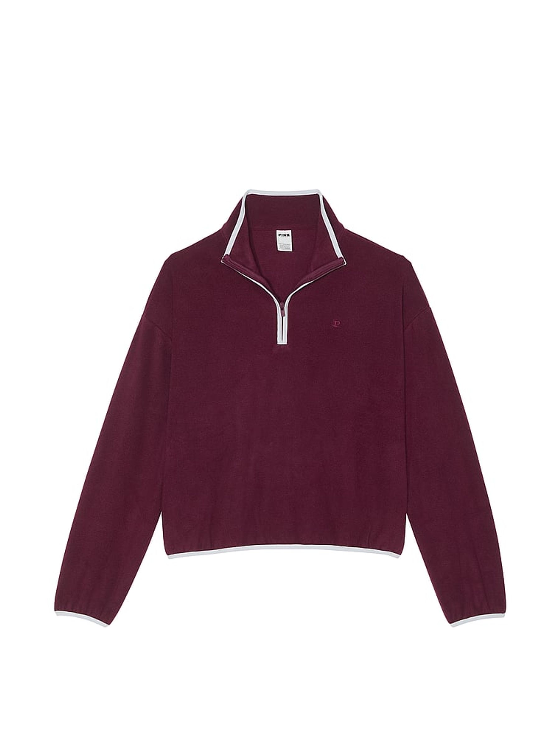 Purple Rose Half Zip Fleece Sweatshirt - Image 3 of 4