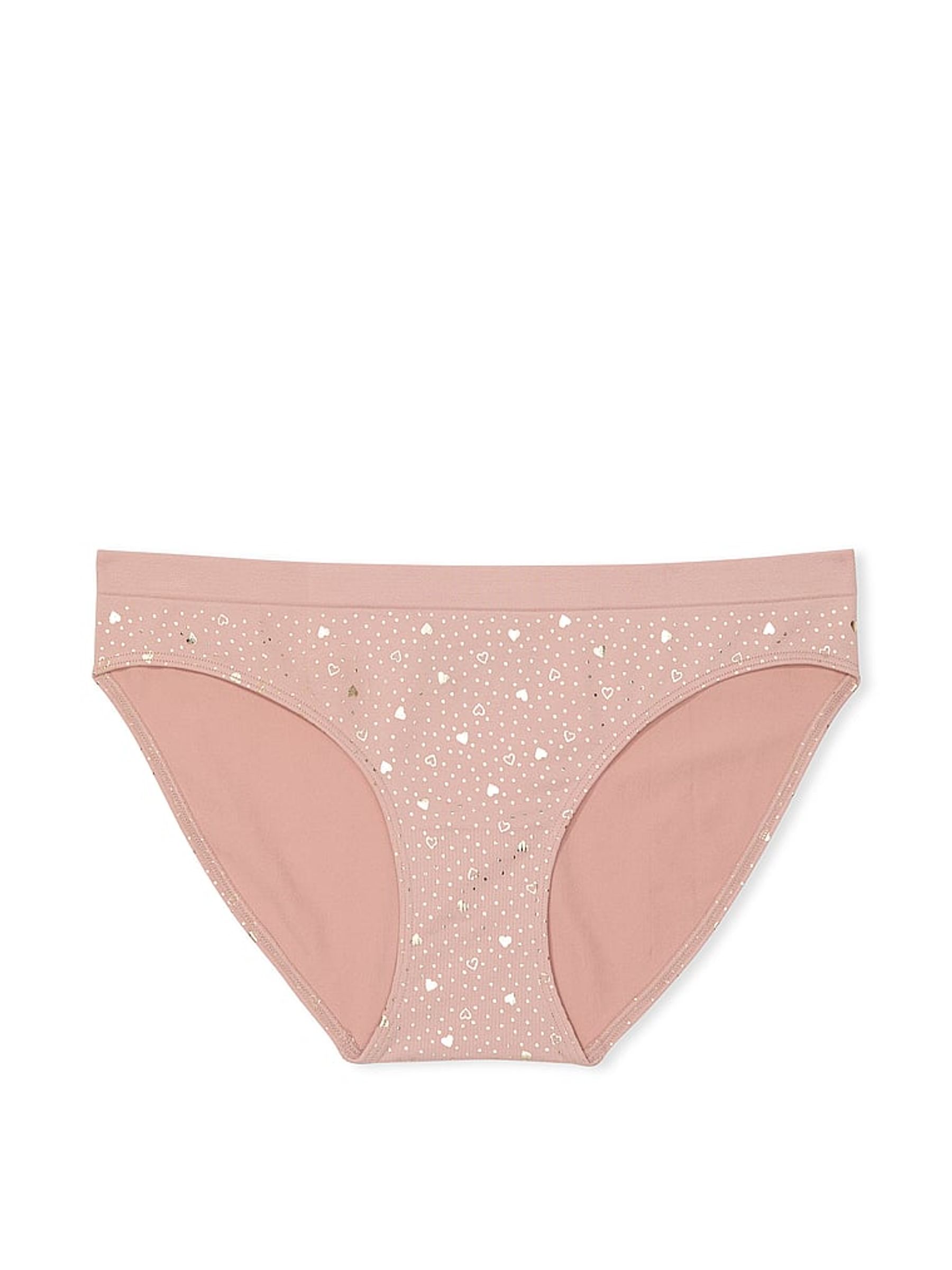 Pink Zinc Heart Foil Nude Bikini Knickers - Image 3 of 3