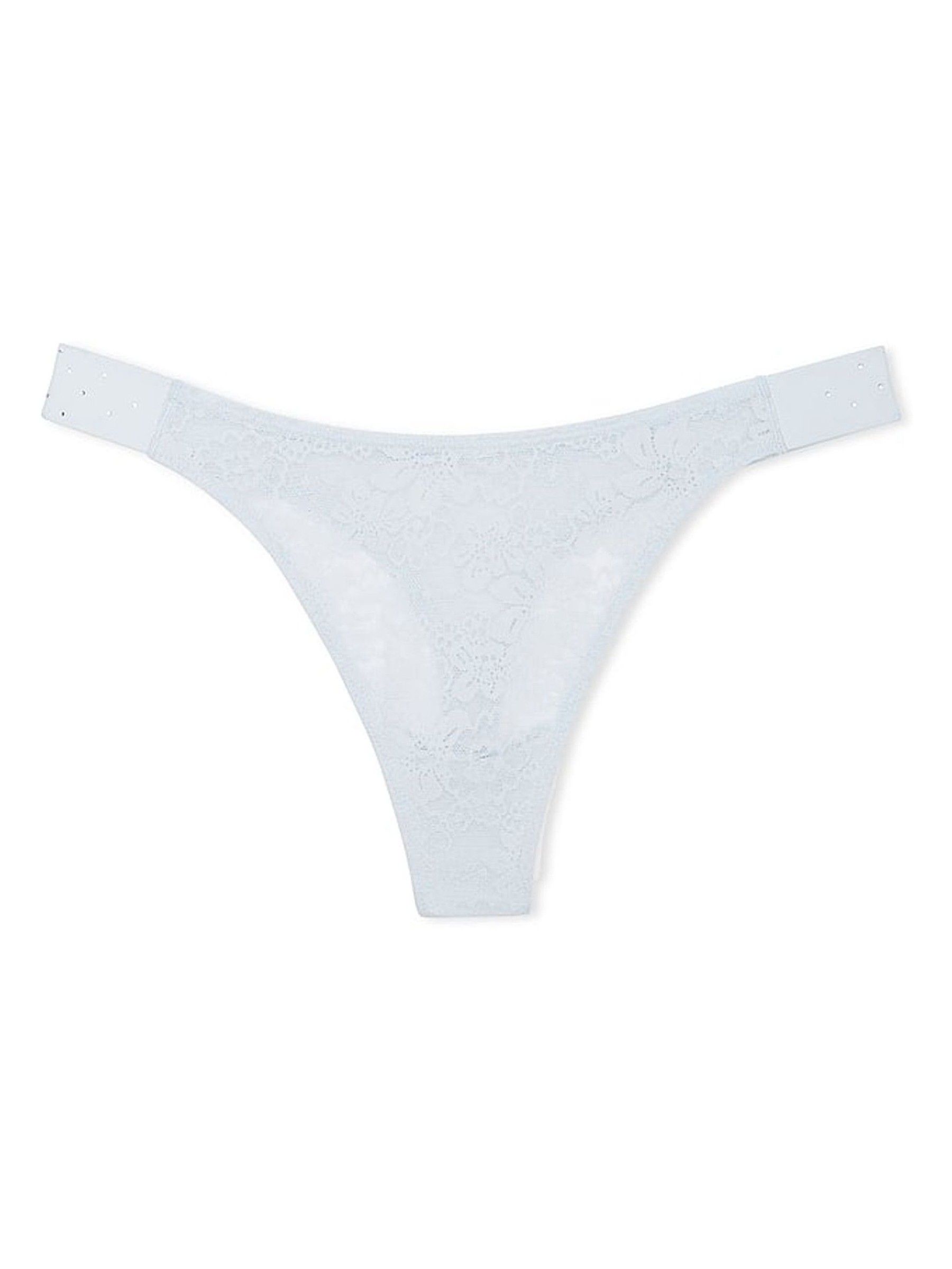 Hydrangea Blue Diamante Hipster Thong Floral Lace Knickers - Image 3 of 3