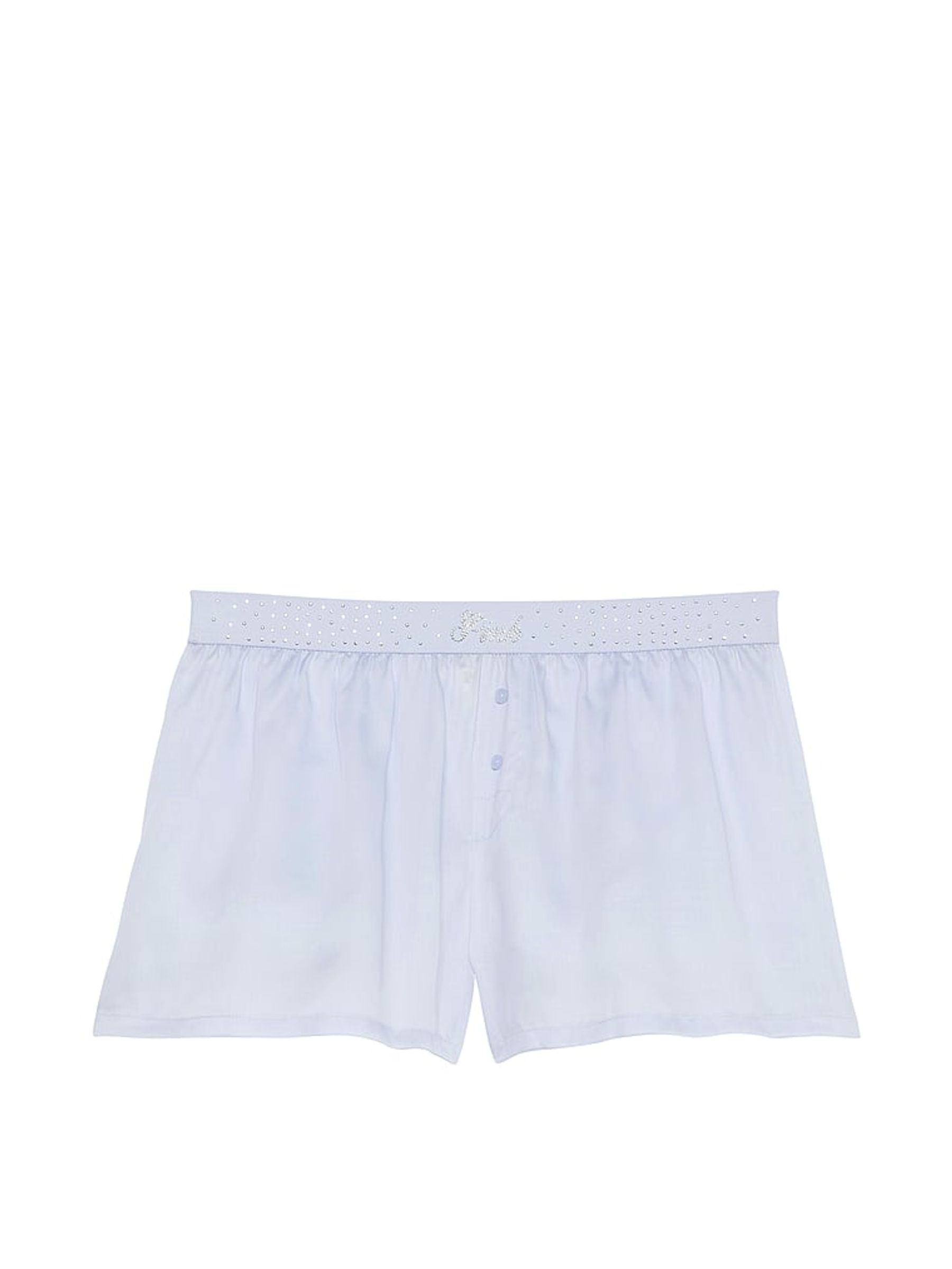 Hydrangea Blue Diamante Pyjama Shorts - Image 3 of 3