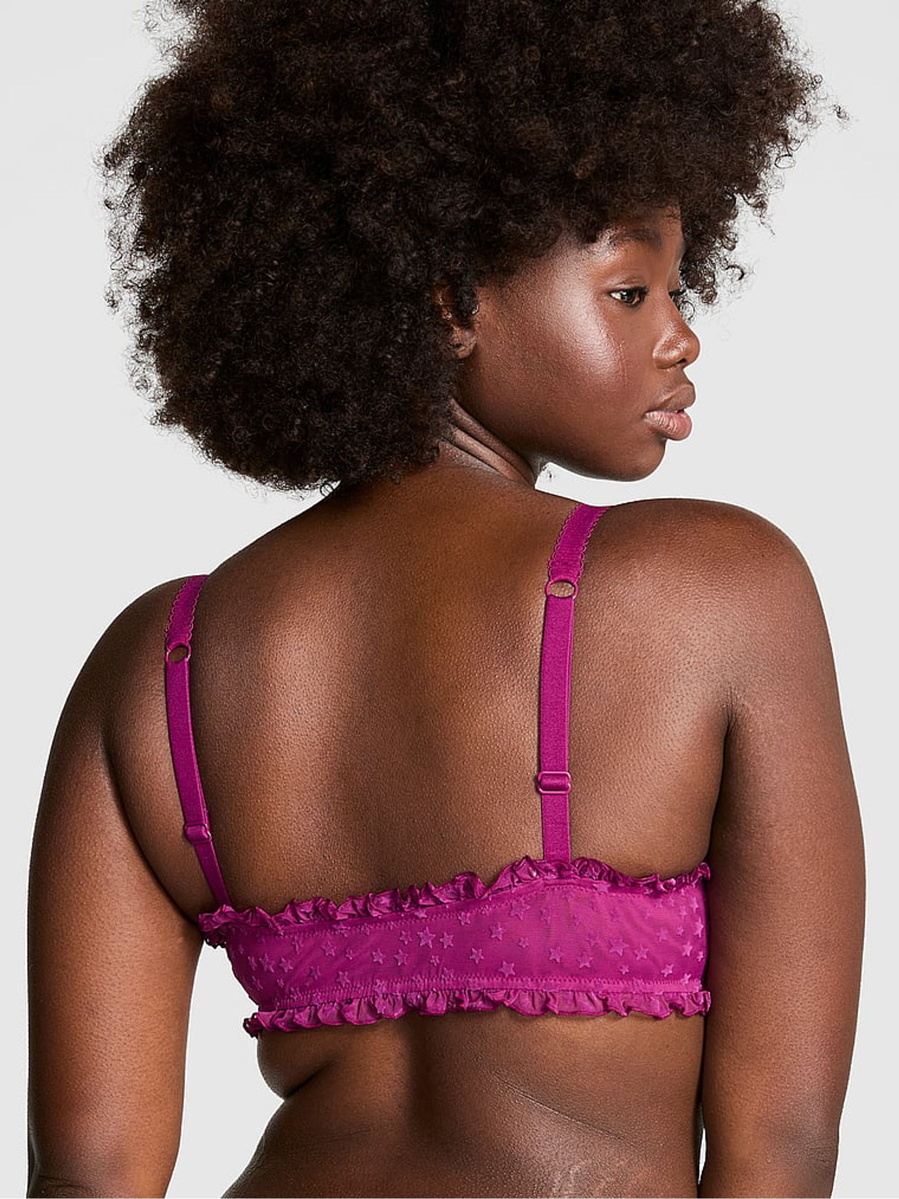Thriller Purple Bralette Star Chaser Lace Unlined Bra - Image 1 of 3
