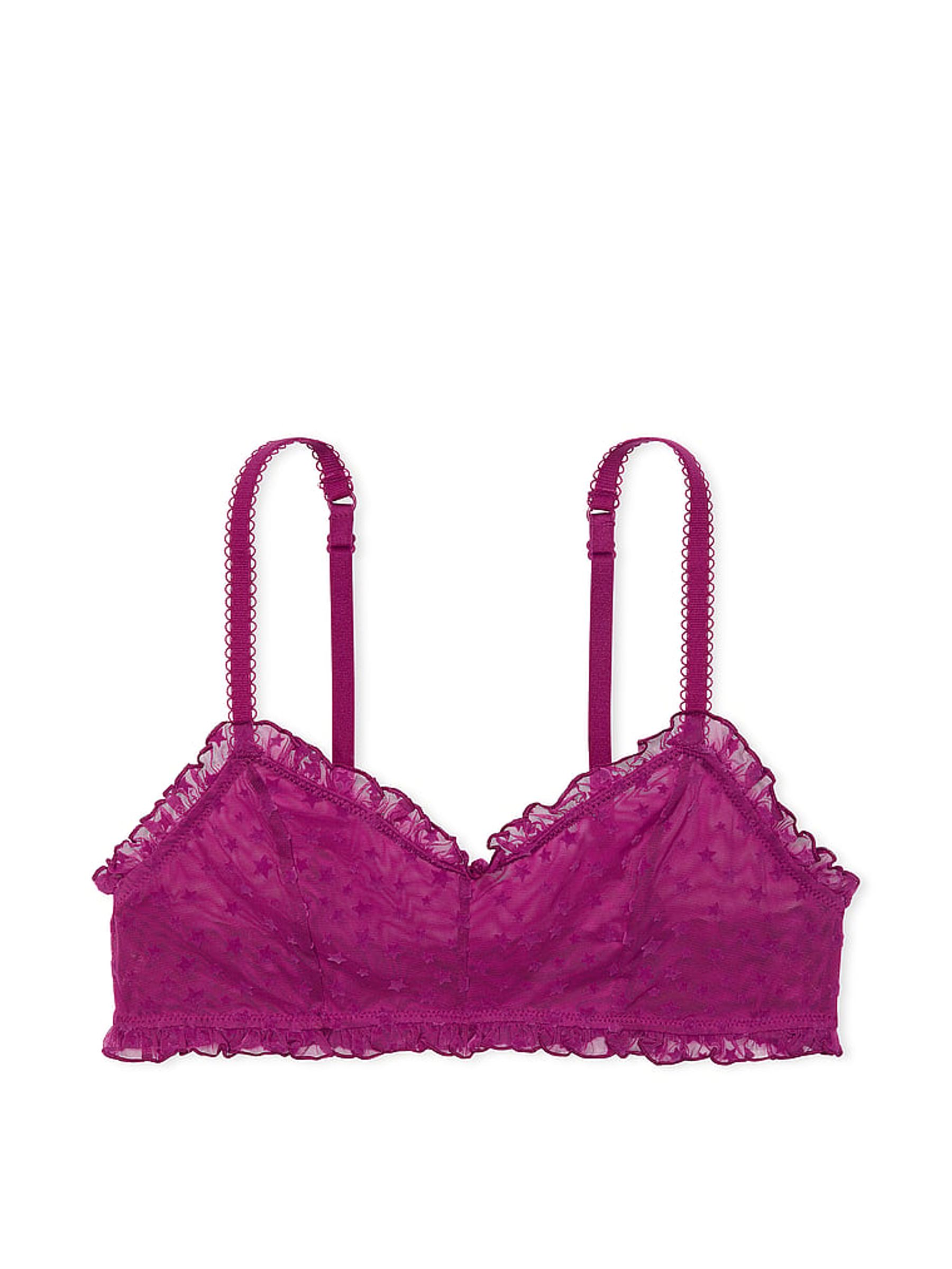 Thriller Purple Bralette Star Chaser Lace Unlined Bra - Image 3 of 3