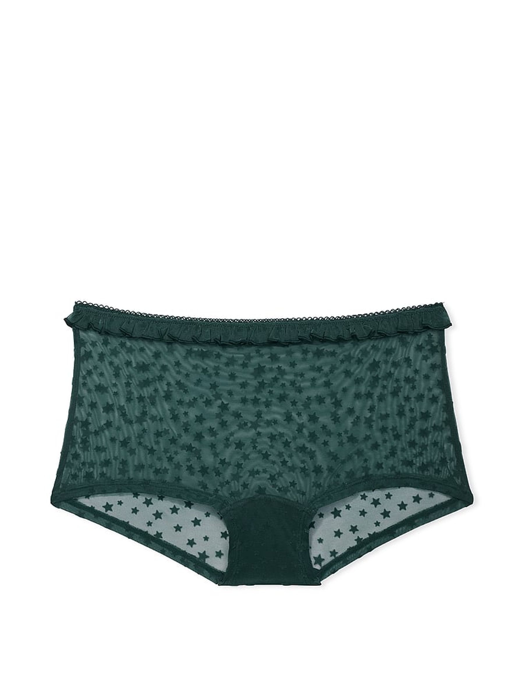 Deep Forest Green Short Star Chaser Lace Knickers - Image 3 of 3