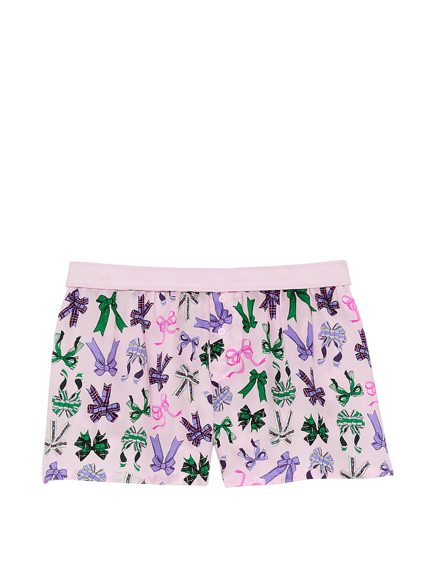Pink Tulip Bows Short Pyjama Bottoms - Image 3 of 3