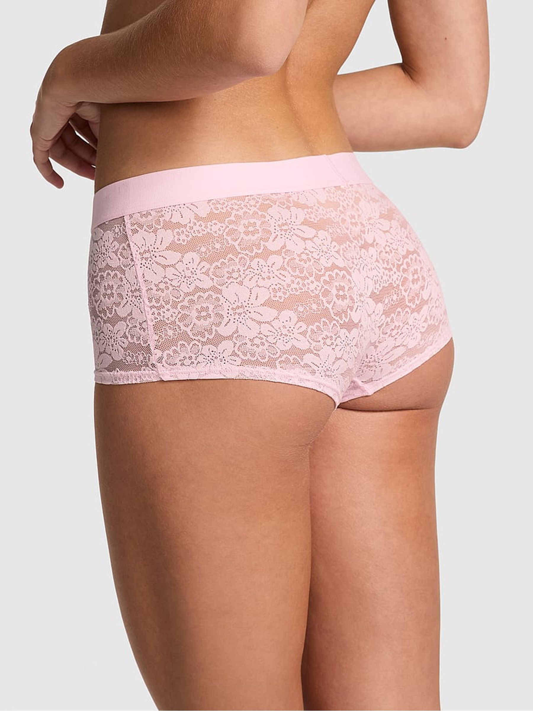 Pink Tulip Diamante Short Floral Lace Knickers - Image 2 of 3 Pink Tulip Diamante Short Floral Lace Knickers - Image 2 of 3