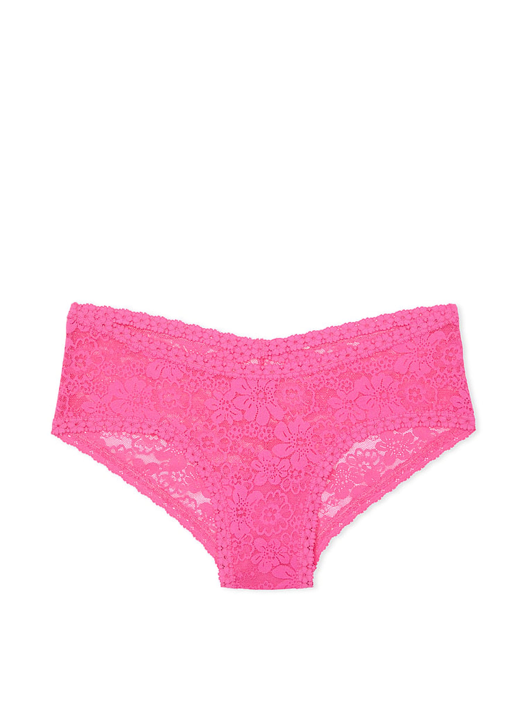 Pink Rose Cheeky Floral Lace Knickers - Image 3 of 3
