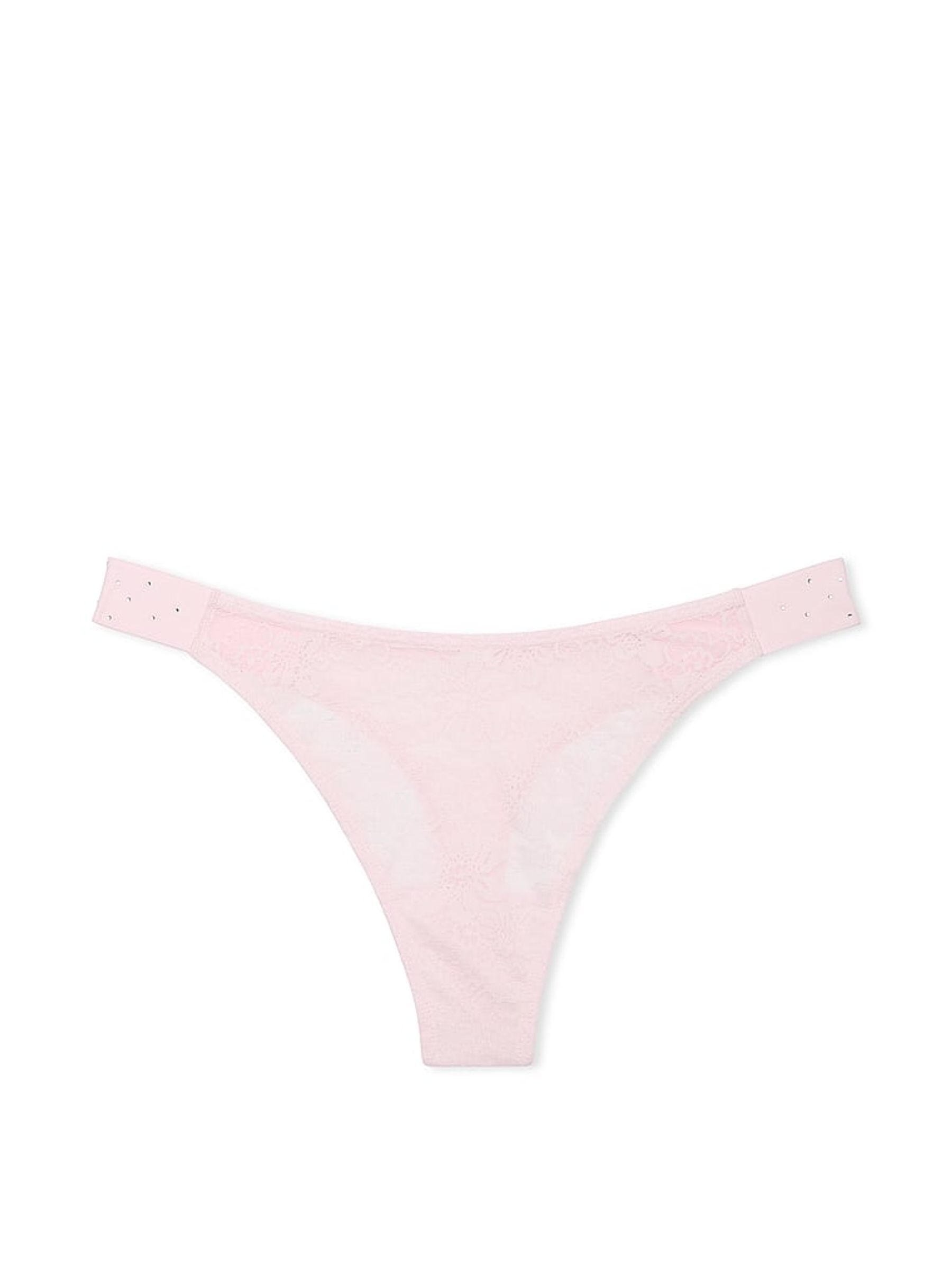 Pink Tulip Diamante Hipster Thong Floral Lace Knickers - Image 3 of 3