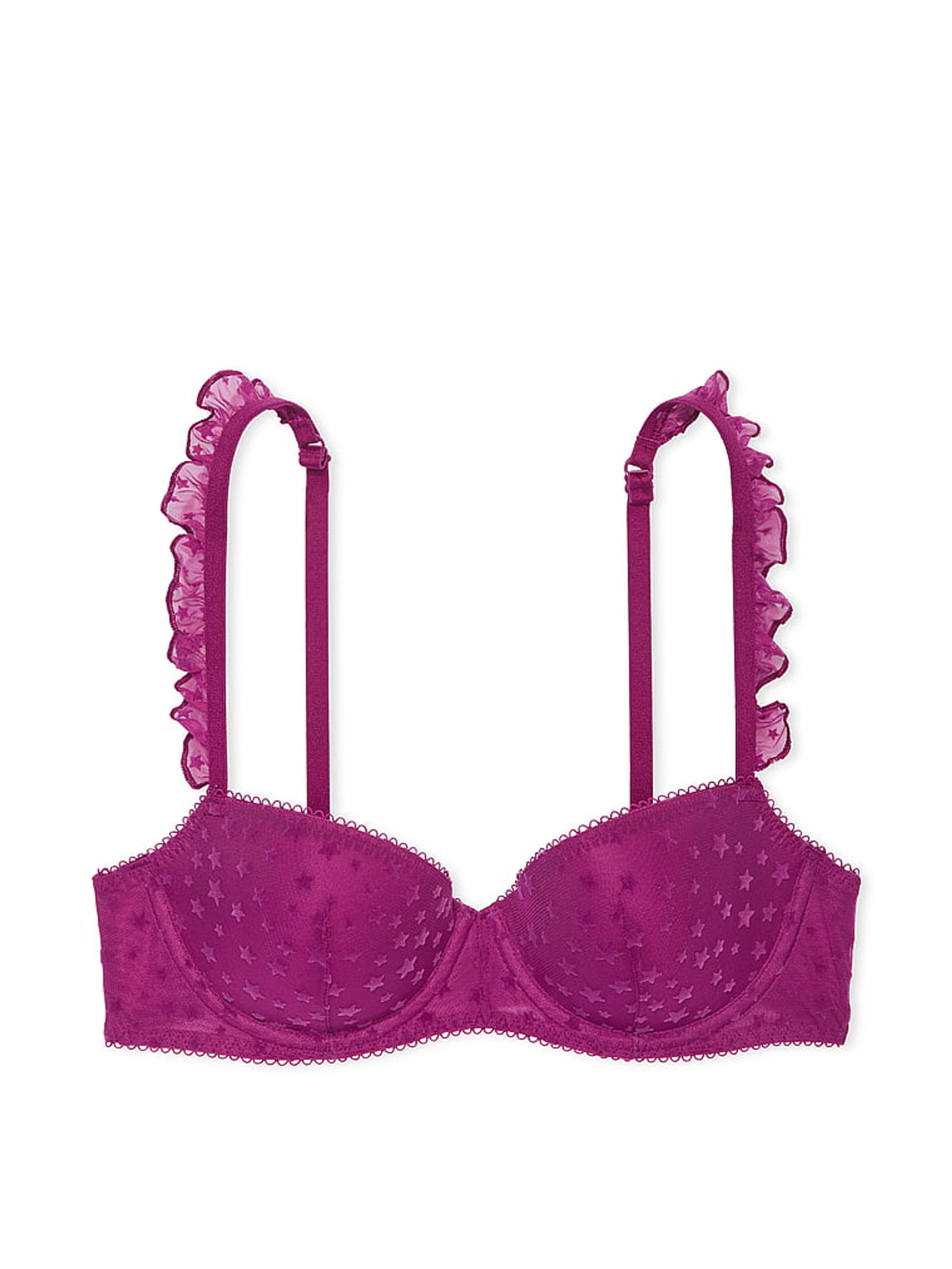 Thriller Purple Balcony Star Chaser Lace Bra - Image 3 of 3