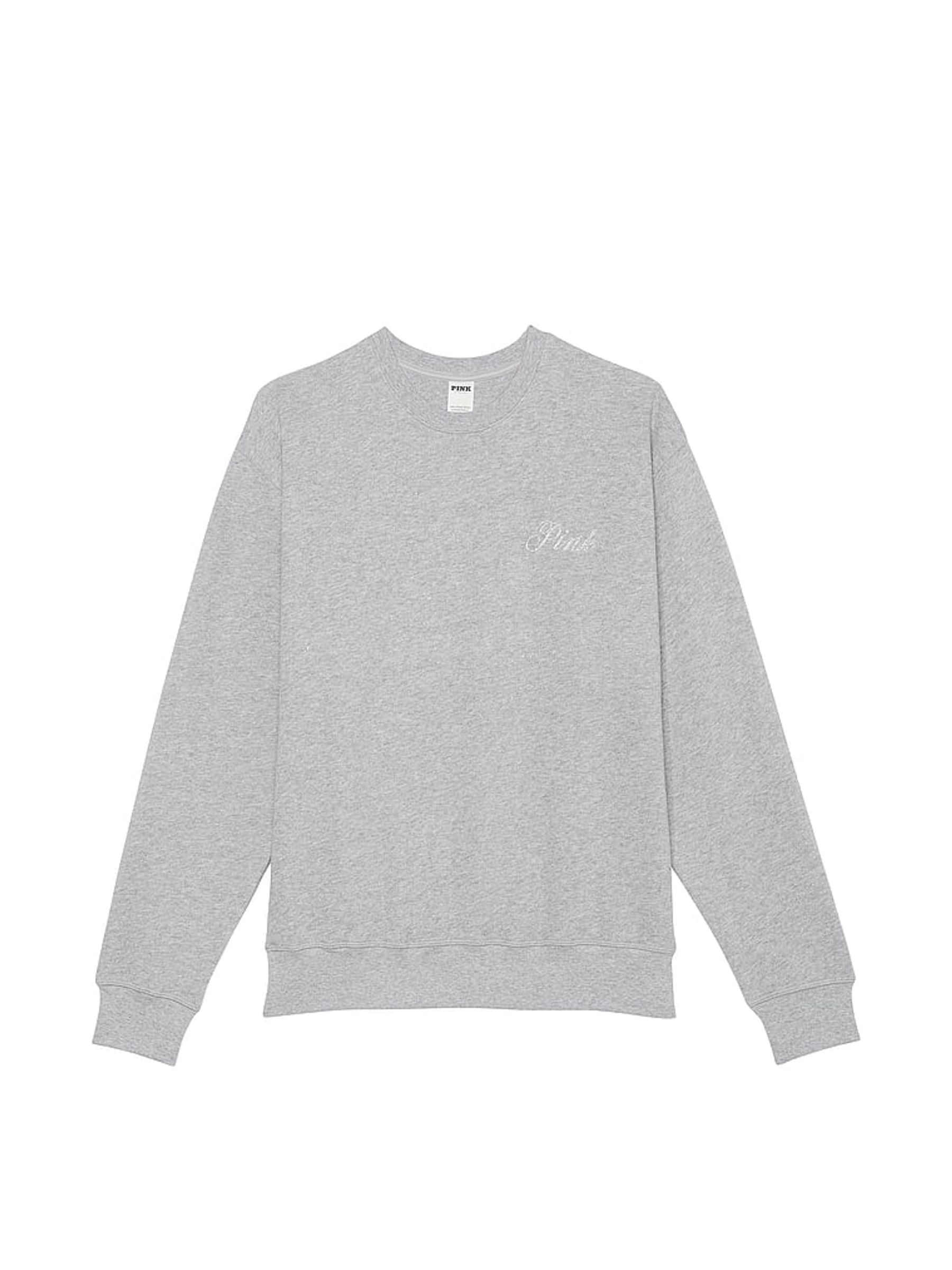 Grey Heather Diamante Sweatshirt - Image 3 of 3