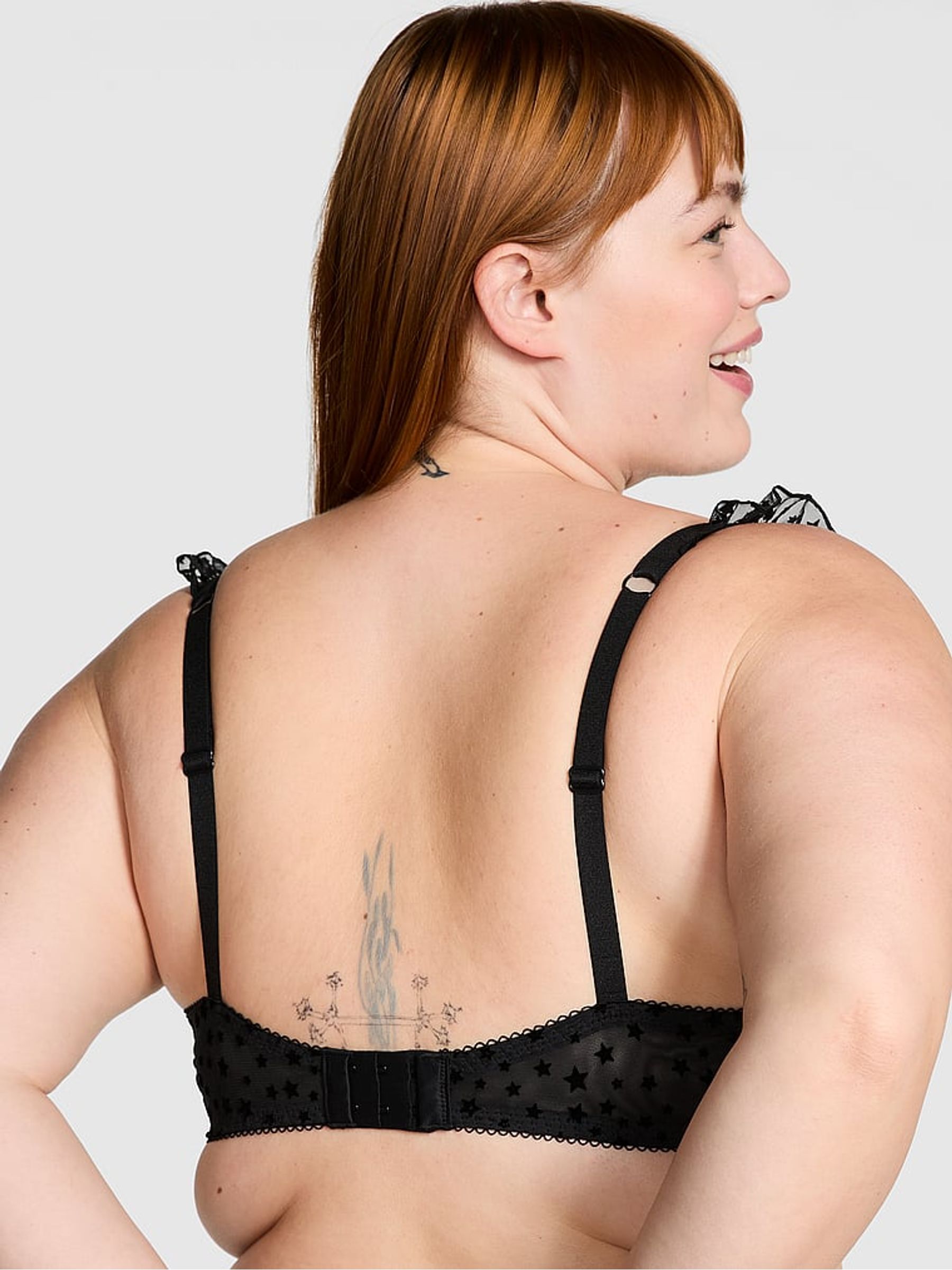 Black Balcony Star Chaser Lace Bra - Image 2 of 3