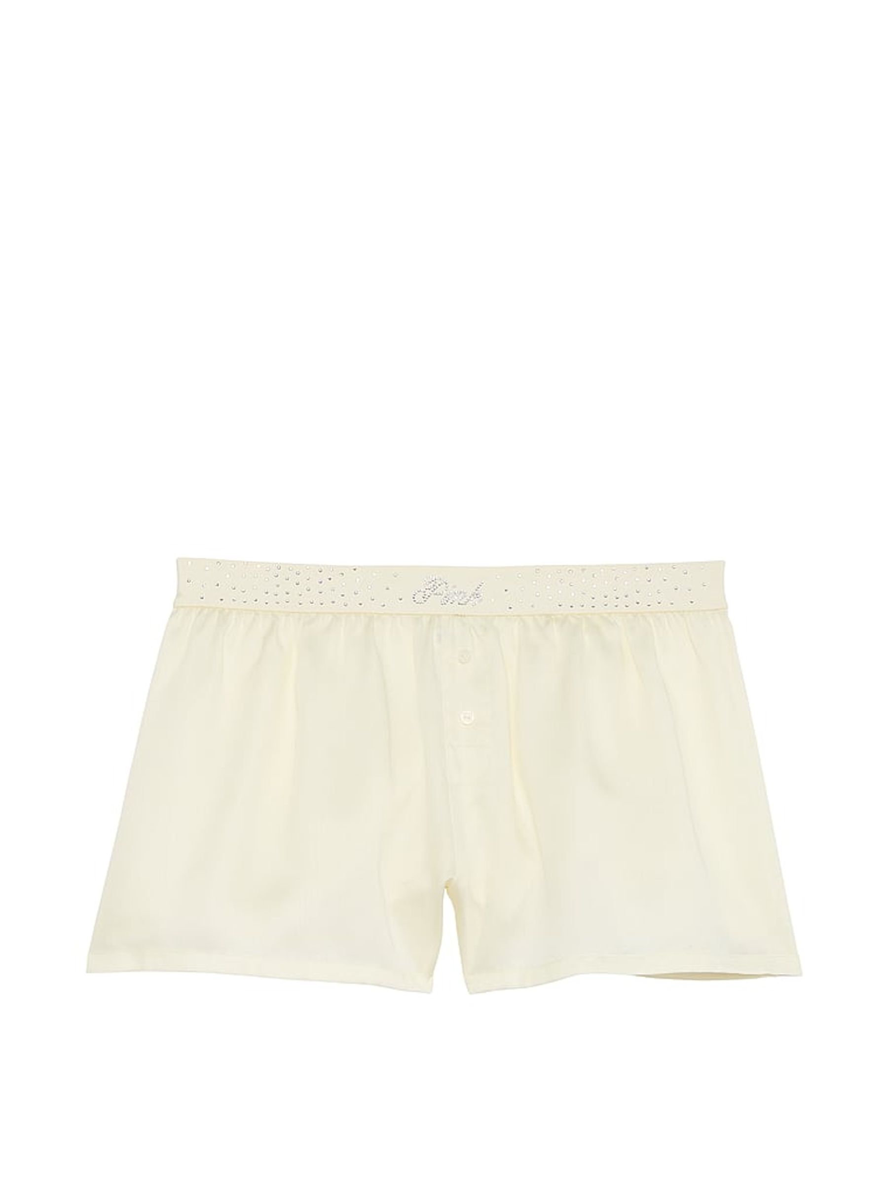 Creamer White Diamante Pyjama Shorts - Image 3 of 3
