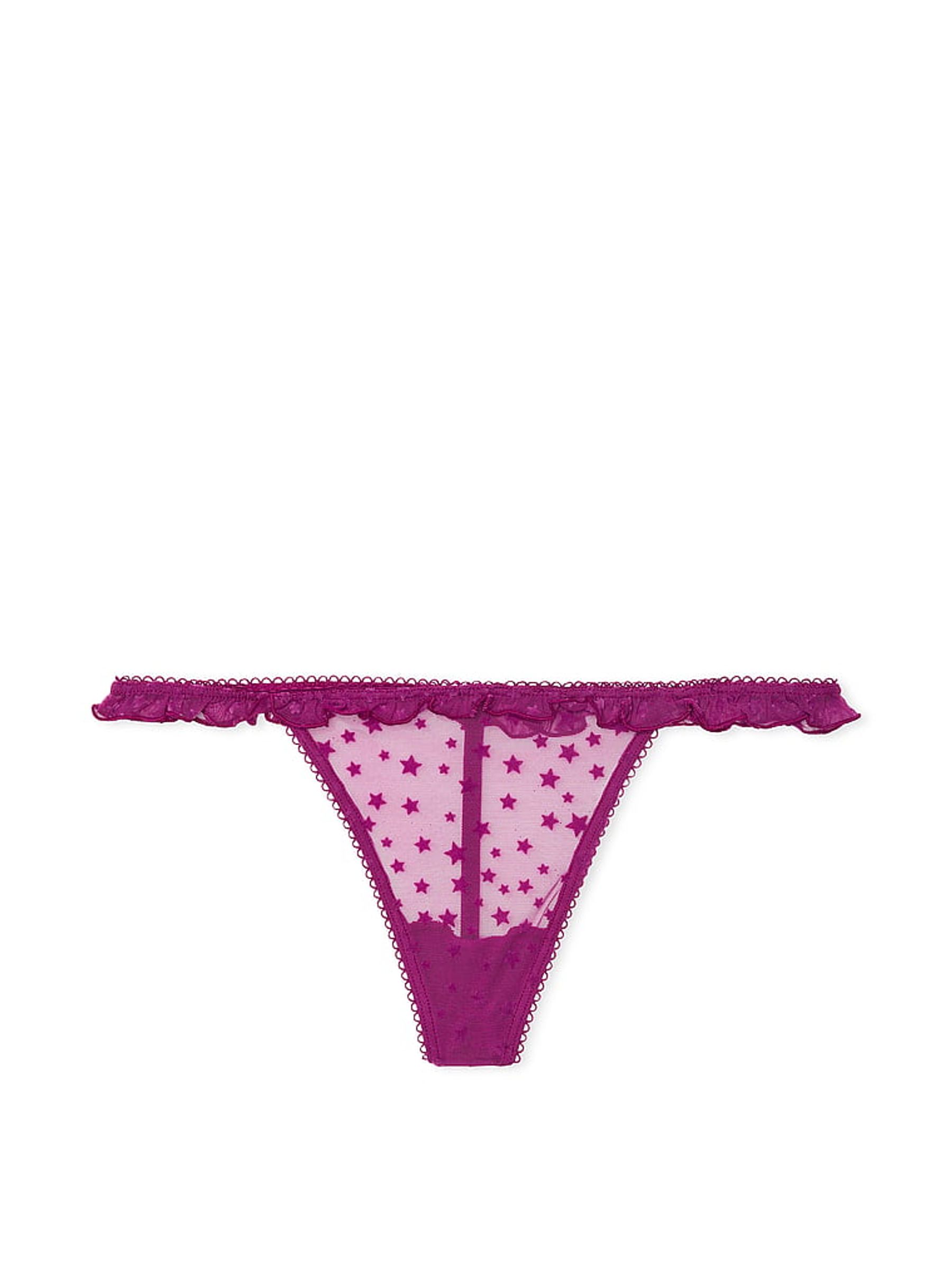 Thriller Purple G String Star Chaser Lace Knickers - Image 3 of 3