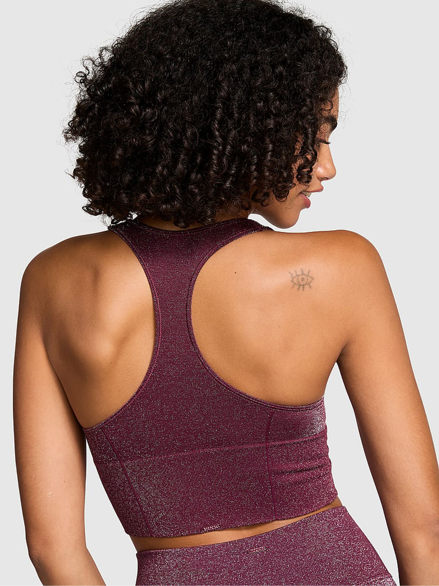 Purple Rose Shine Sports Bra - Image 2 of 3