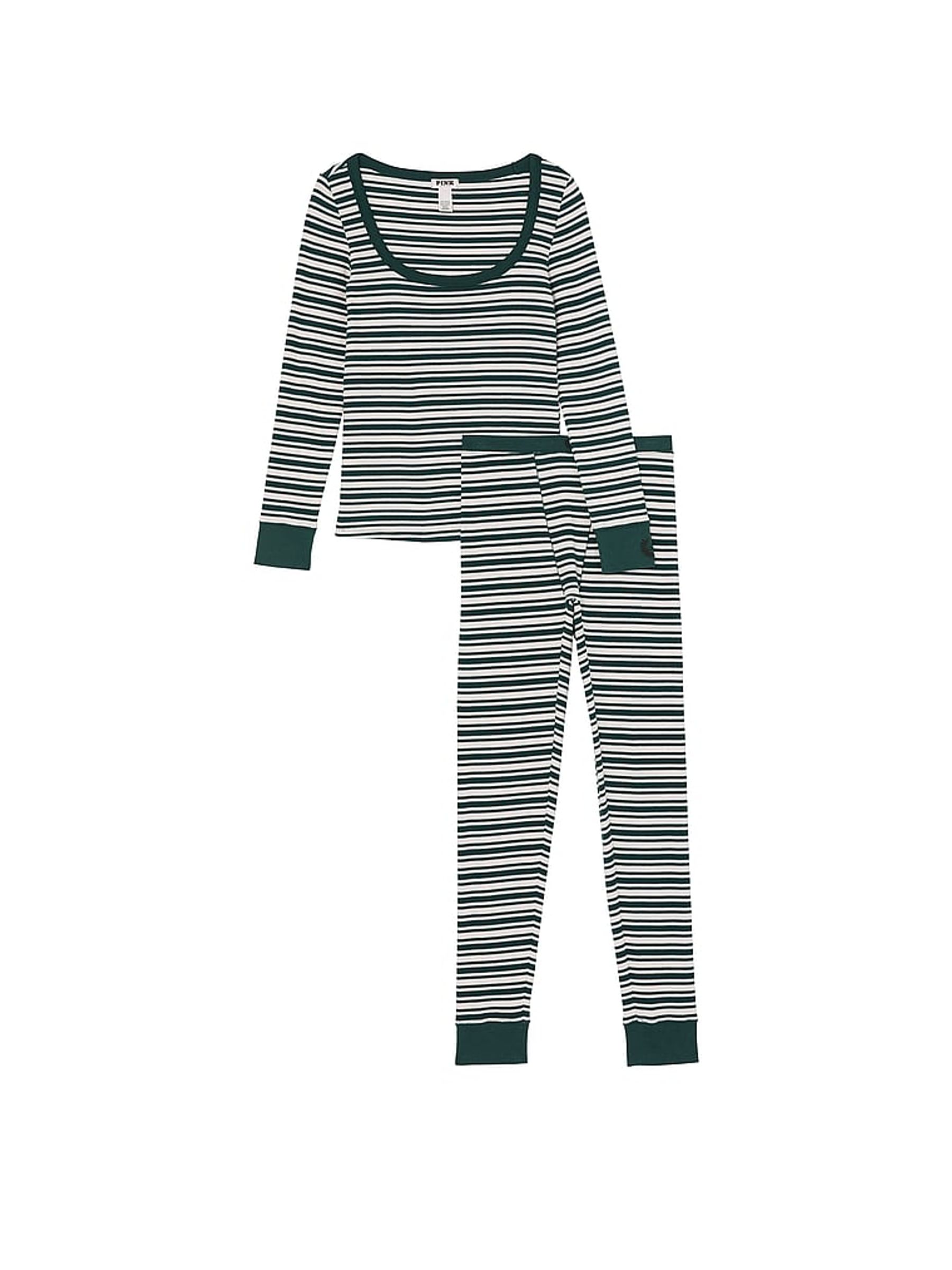 Deep Forest Green Thermal Long Pyjama Set - Image 3 of 3