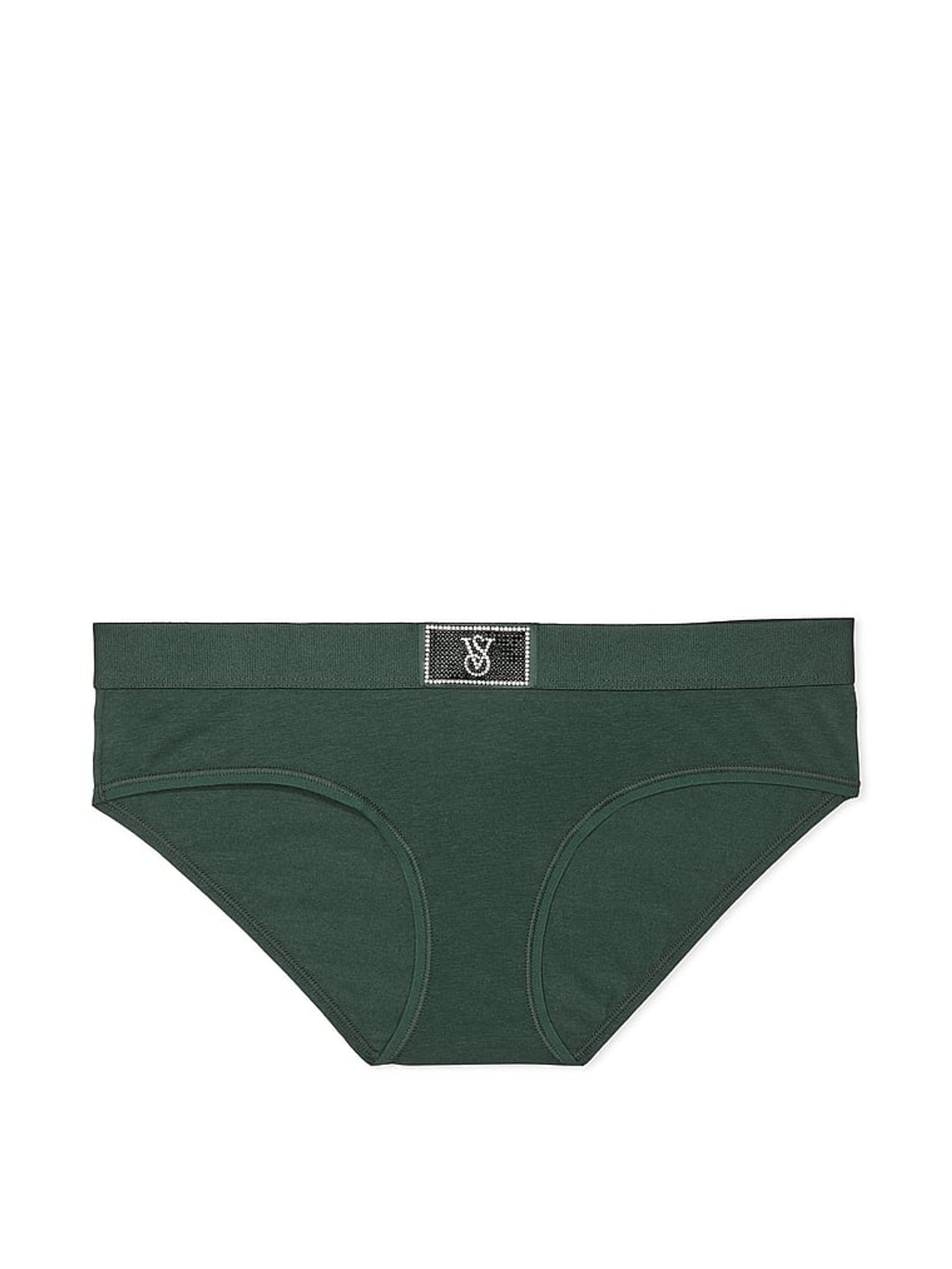 Botanical Green Hipster Logo Shine Patch Knickers - Image 4 of 4