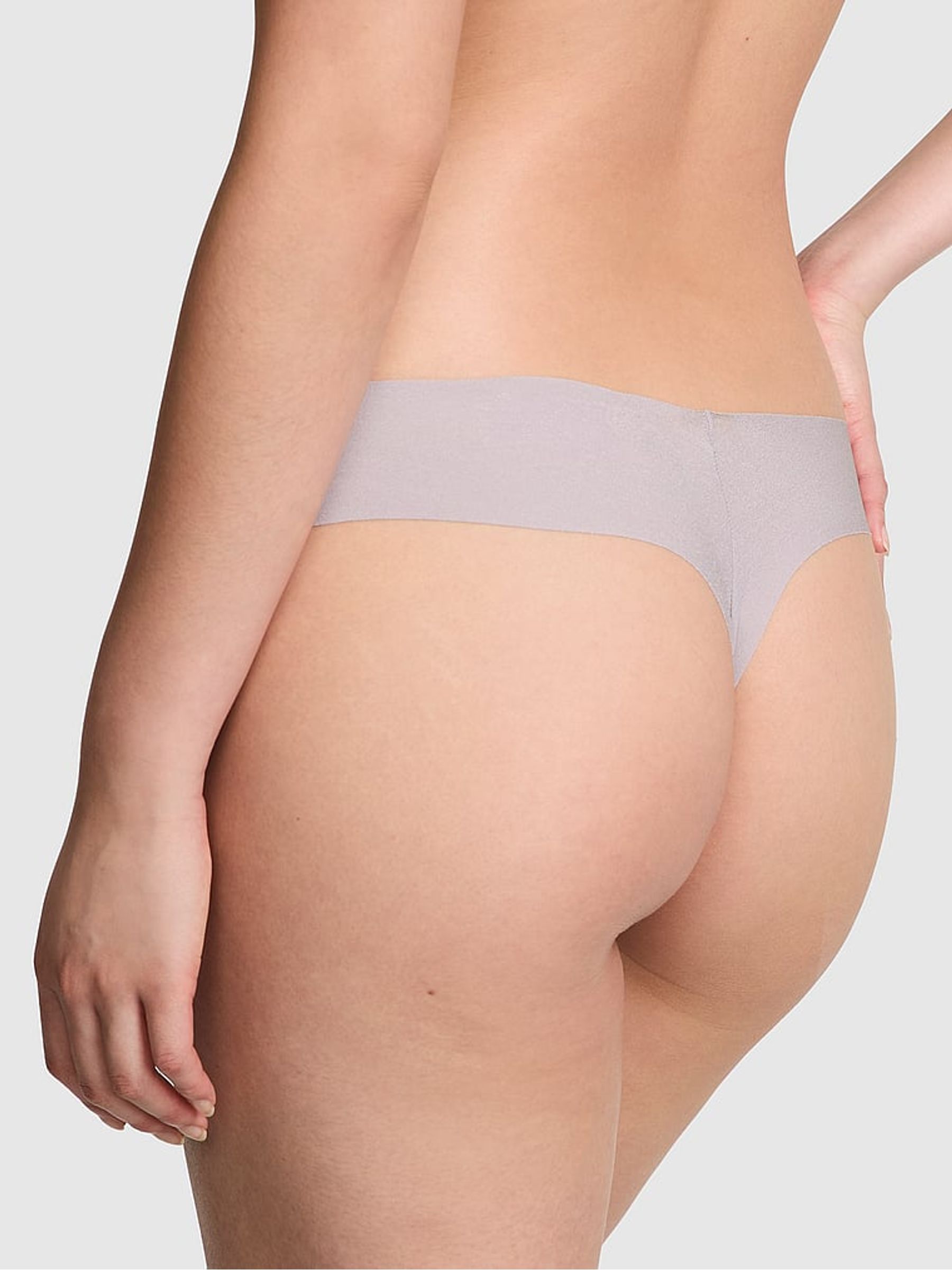 Dusty Purple Diamante Thong No Show Knickers - Image 2 of 4