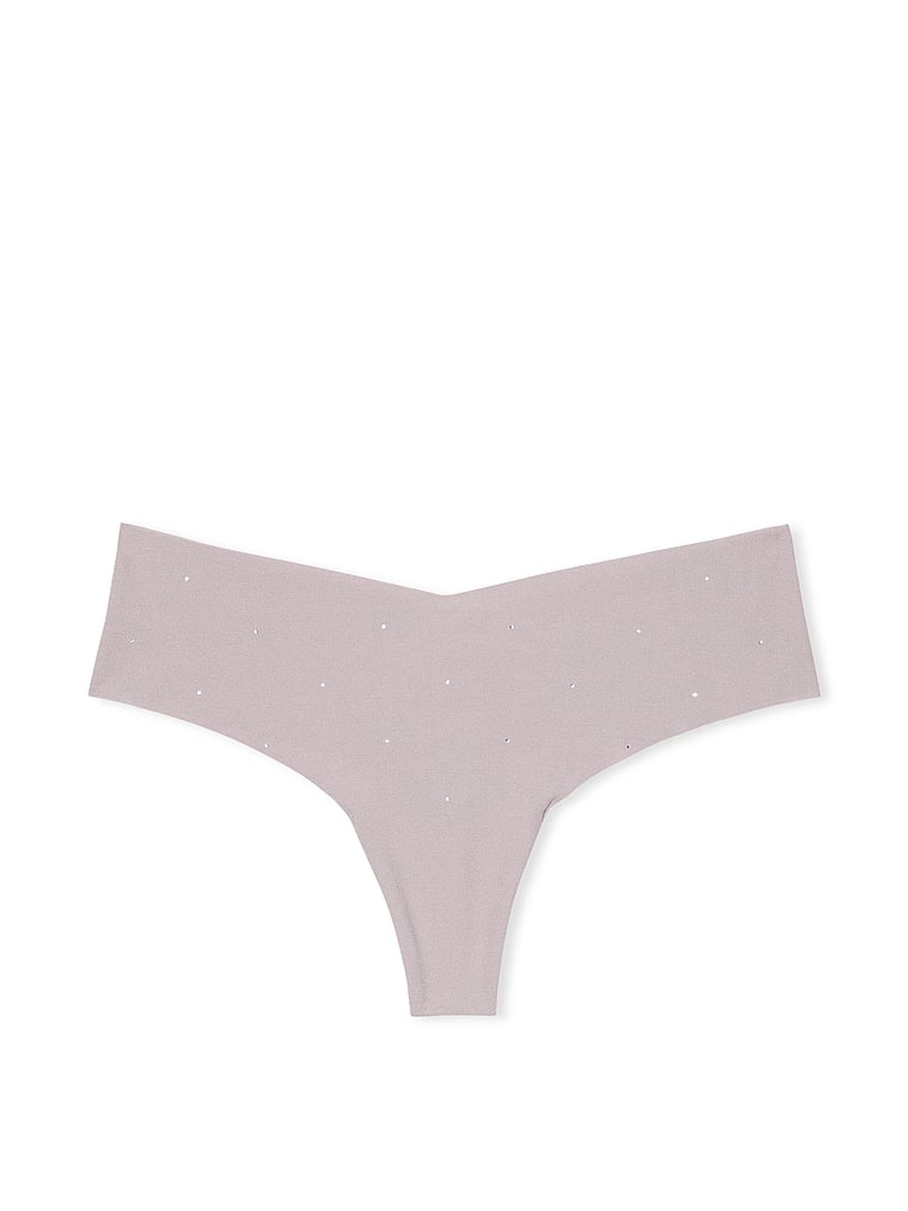 Dusty Purple Diamante Thong No Show Knickers - Image 4 of 4