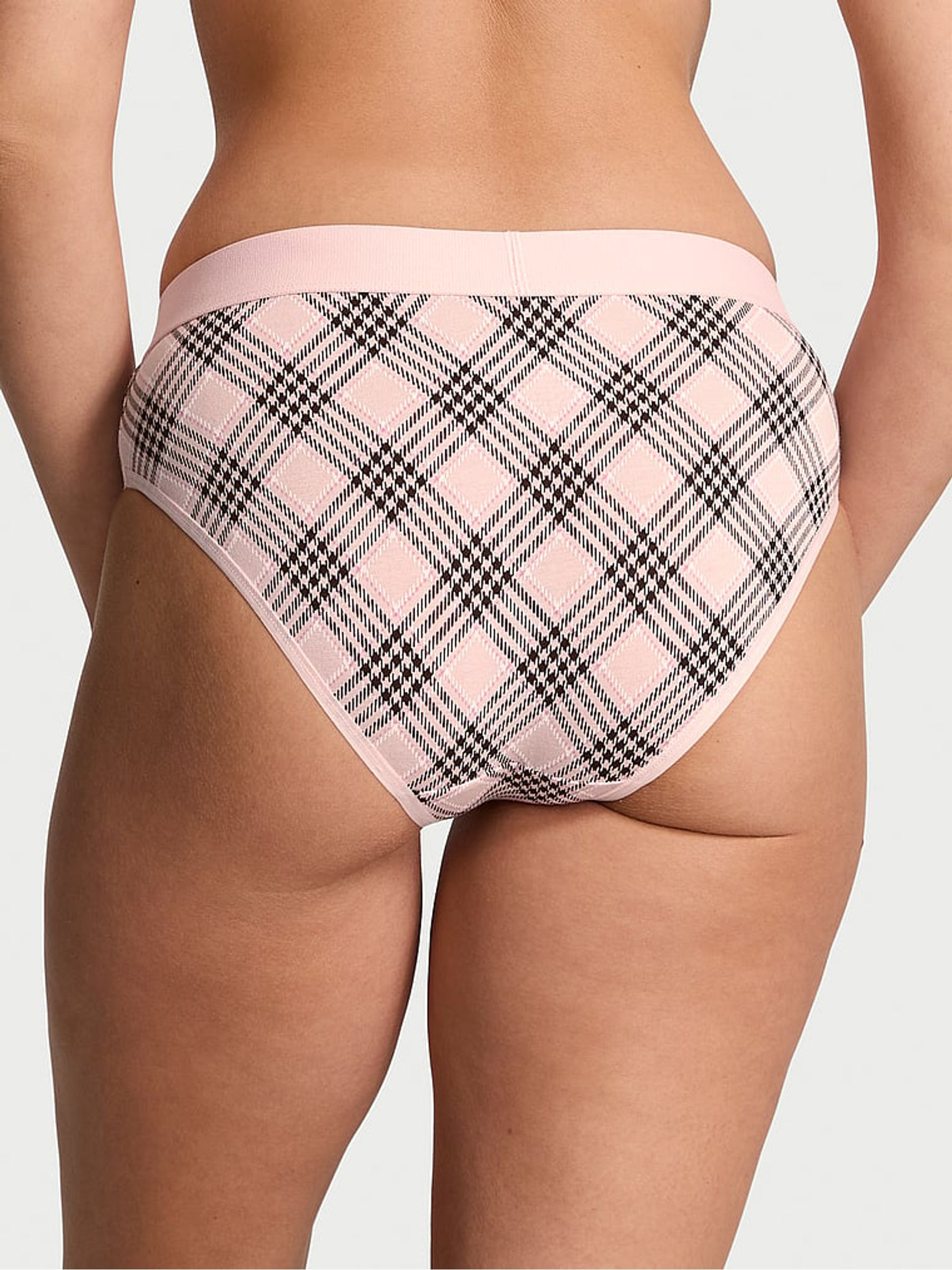 Pink Plaid Hipster Logo Shine Patch Knickers - Image 2 of 4