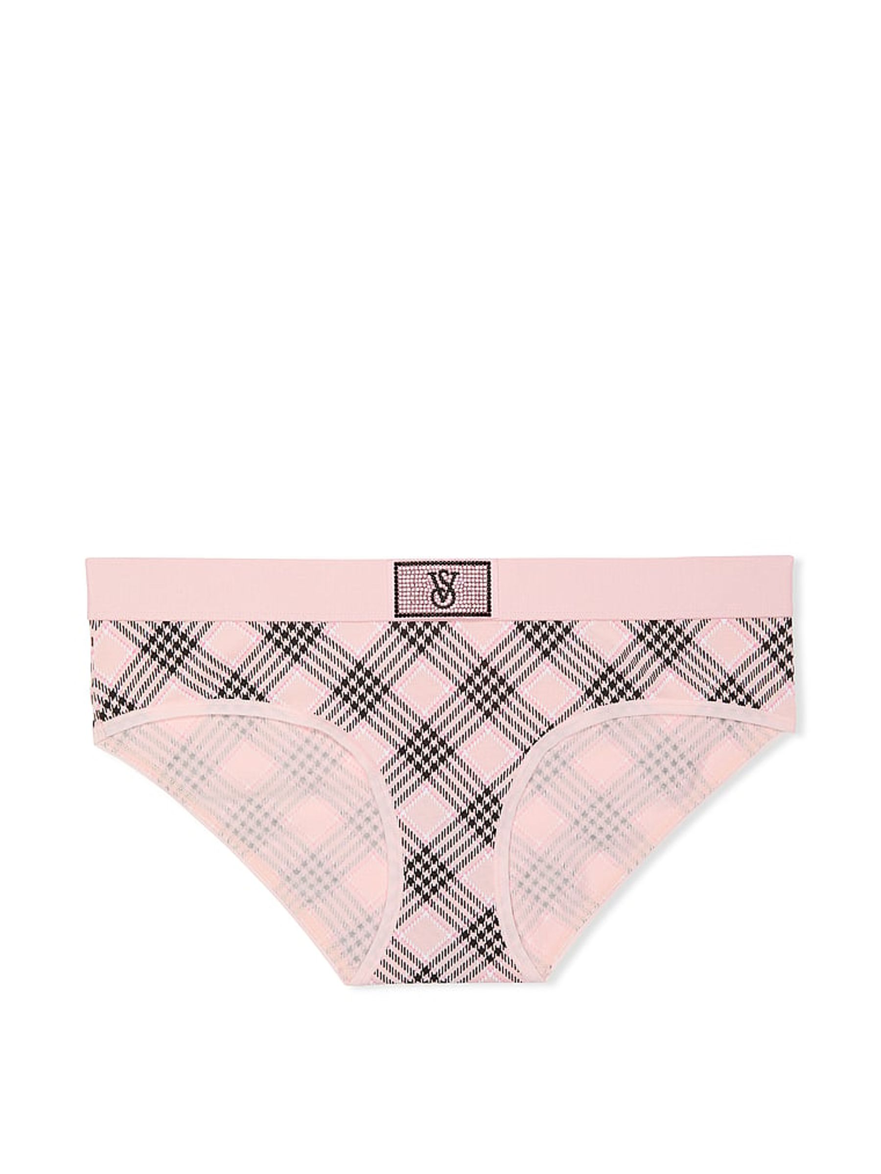 Pink Plaid Hipster Logo Shine Patch Knickers - Image 4 of 4