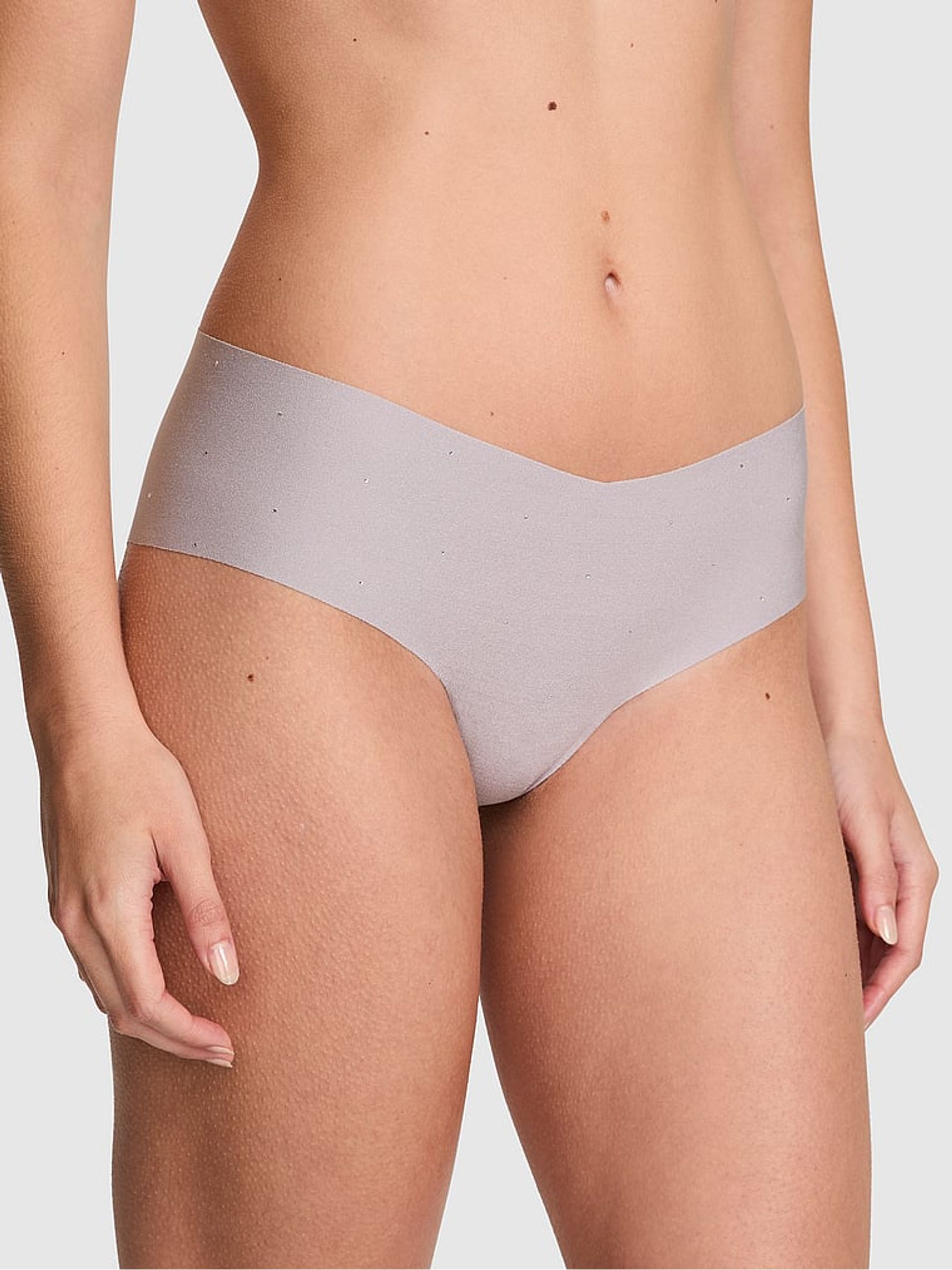 Dusty Purple Diamante Cheeky No Show Knickers - Image 1 of 3