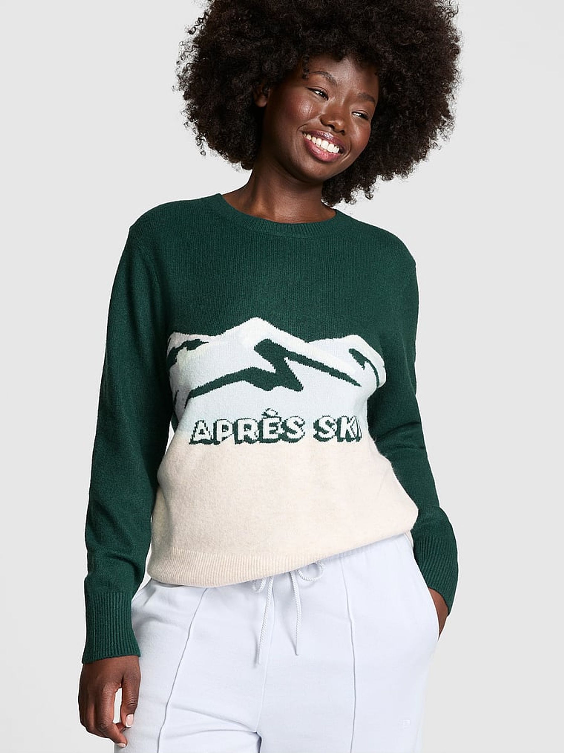 Deep Forest Green Crewneck Jumper - Image 1 of 3