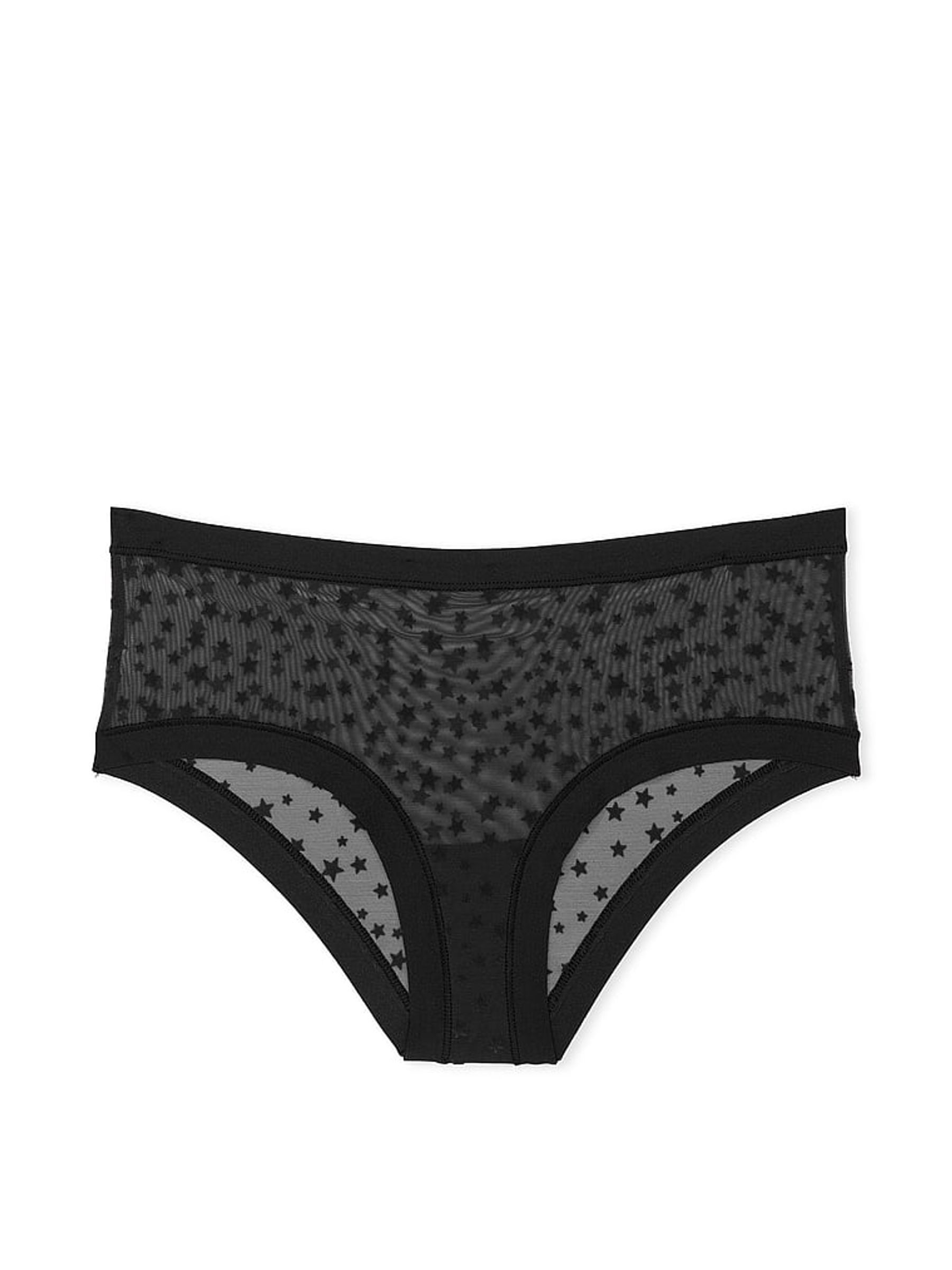Black Cheeky No Show Star Mesh Knickers - Image 3 of 3