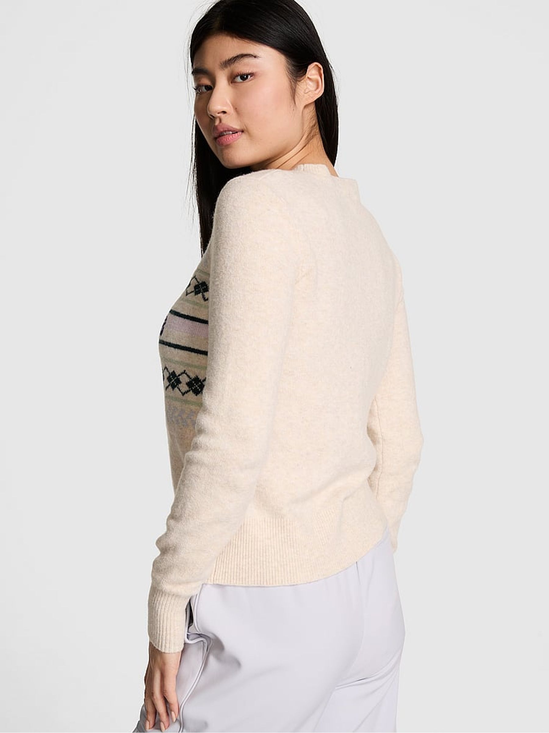 Heather Oatmeal Beige Crewneck Jumper - Image 2 of 3