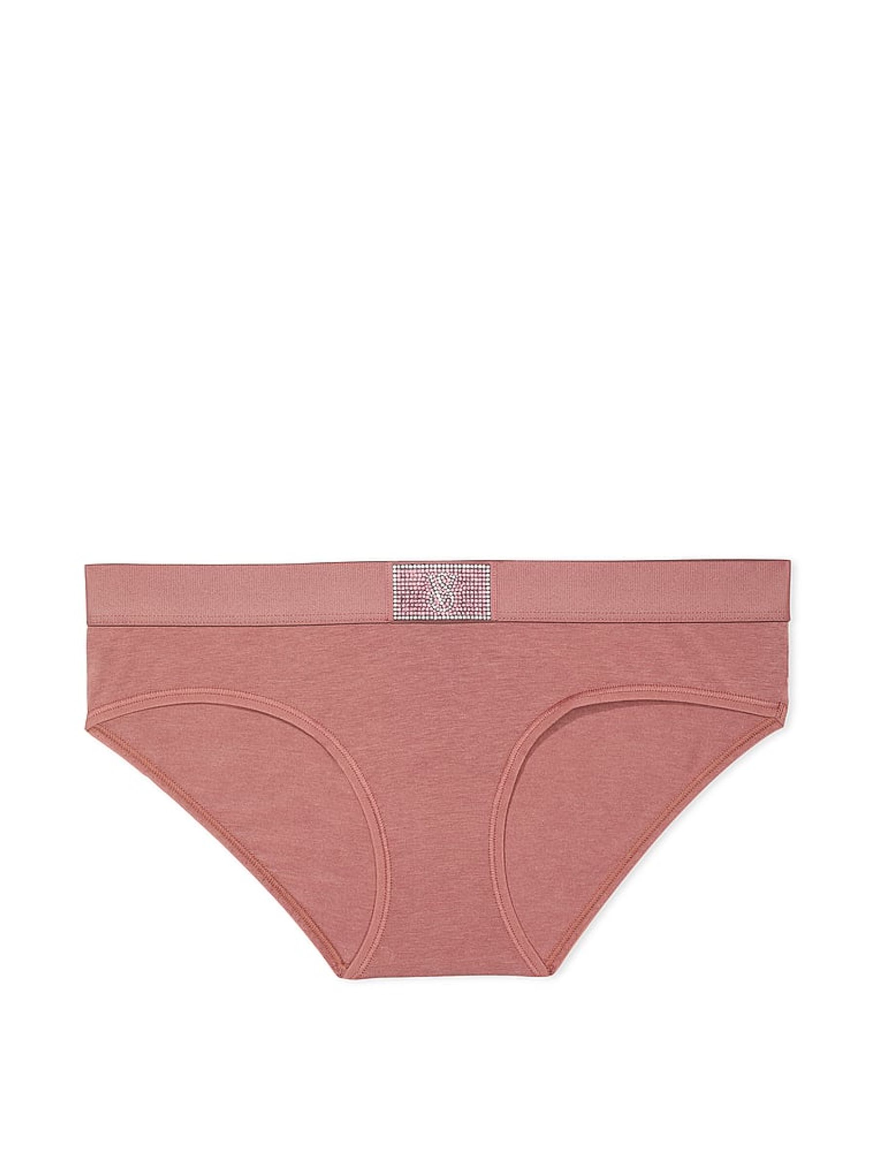 Vintage Rose Pink Hipster Logo Shine Patch Knickers - Image 4 of 4