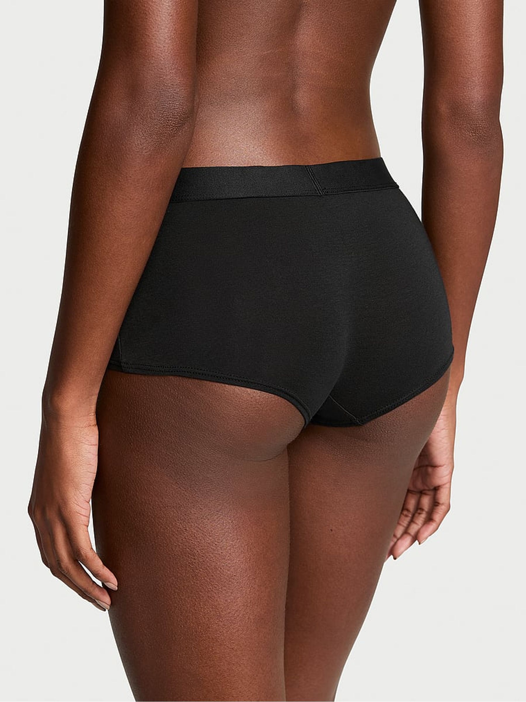 Black Short Logo Shine Patch Knickers - Image 2 of 3