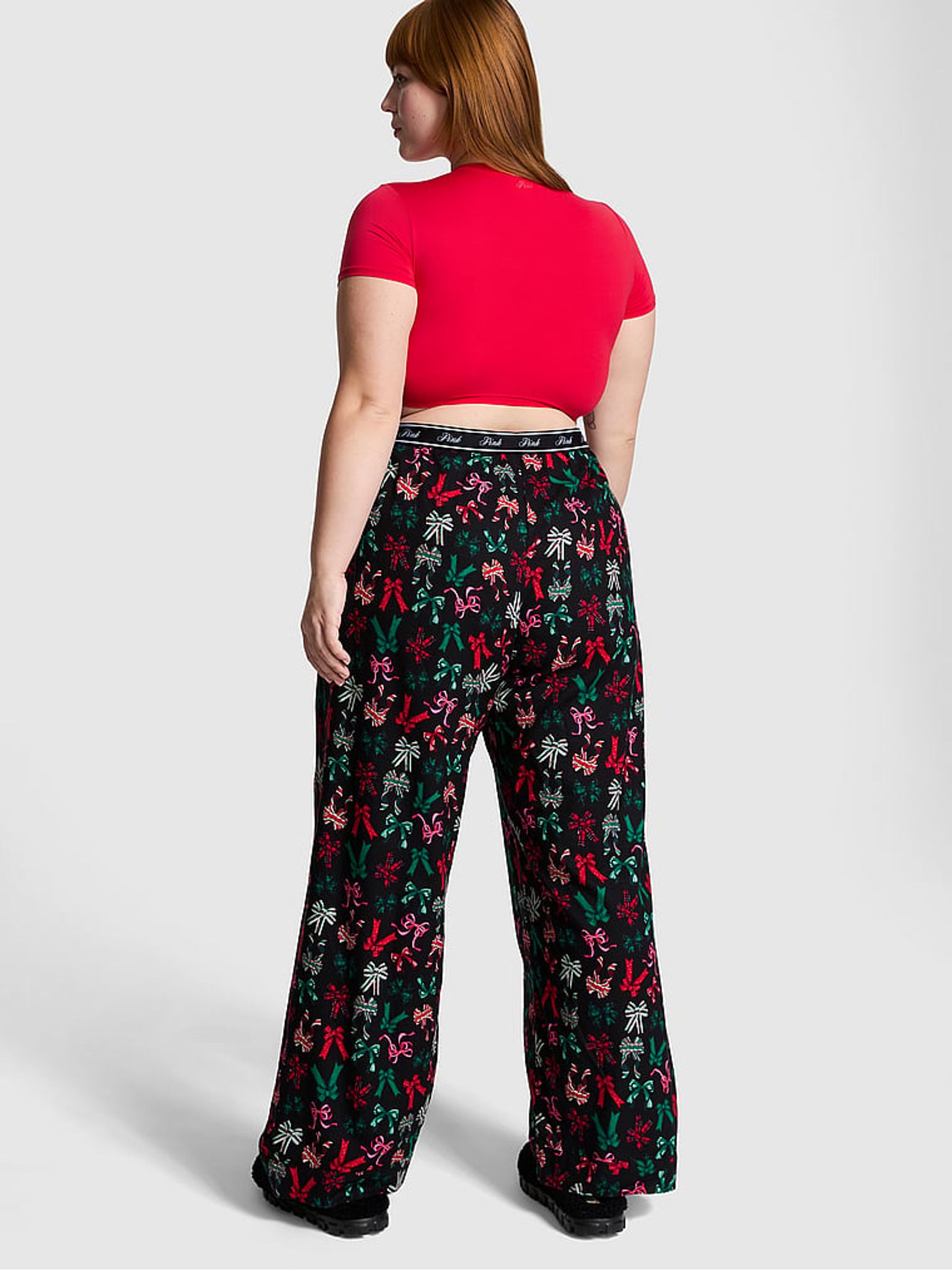 Black Bow Trouser Pyjama Bottoms - Image 2 of 4